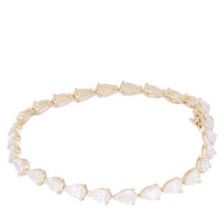 Fire Light 10ct Lab Grown Diamond Pear Cut Tennis Bracelet 9ct Gold