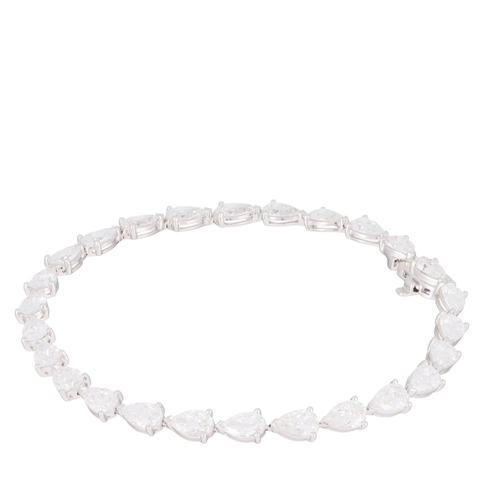 Fire Light 10ct Lab Grown Diamond Pear Cut Tennis Bracelet 9ct Gold