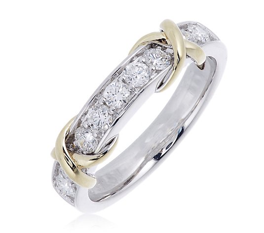 0.50ct Diamond Kiss Channel Eternity Ring 9ct Gold