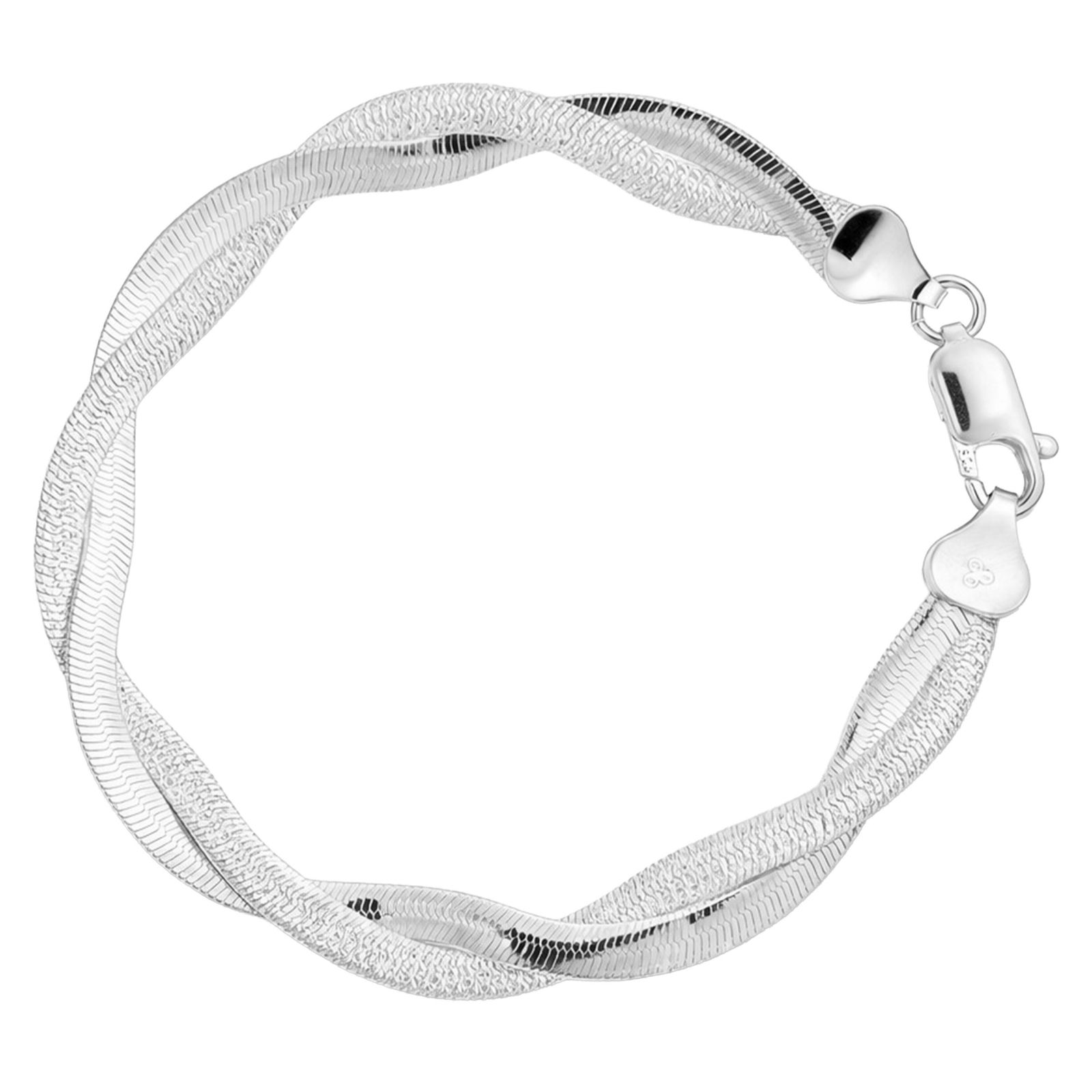 Faith & Brown Italian Crafted Signature Weave Bracelet Sterling Silver