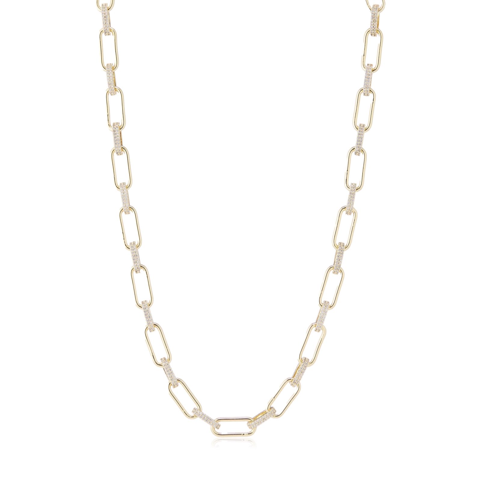 Butler & Wilson Crystal Chain Link Necklace - QVC UK