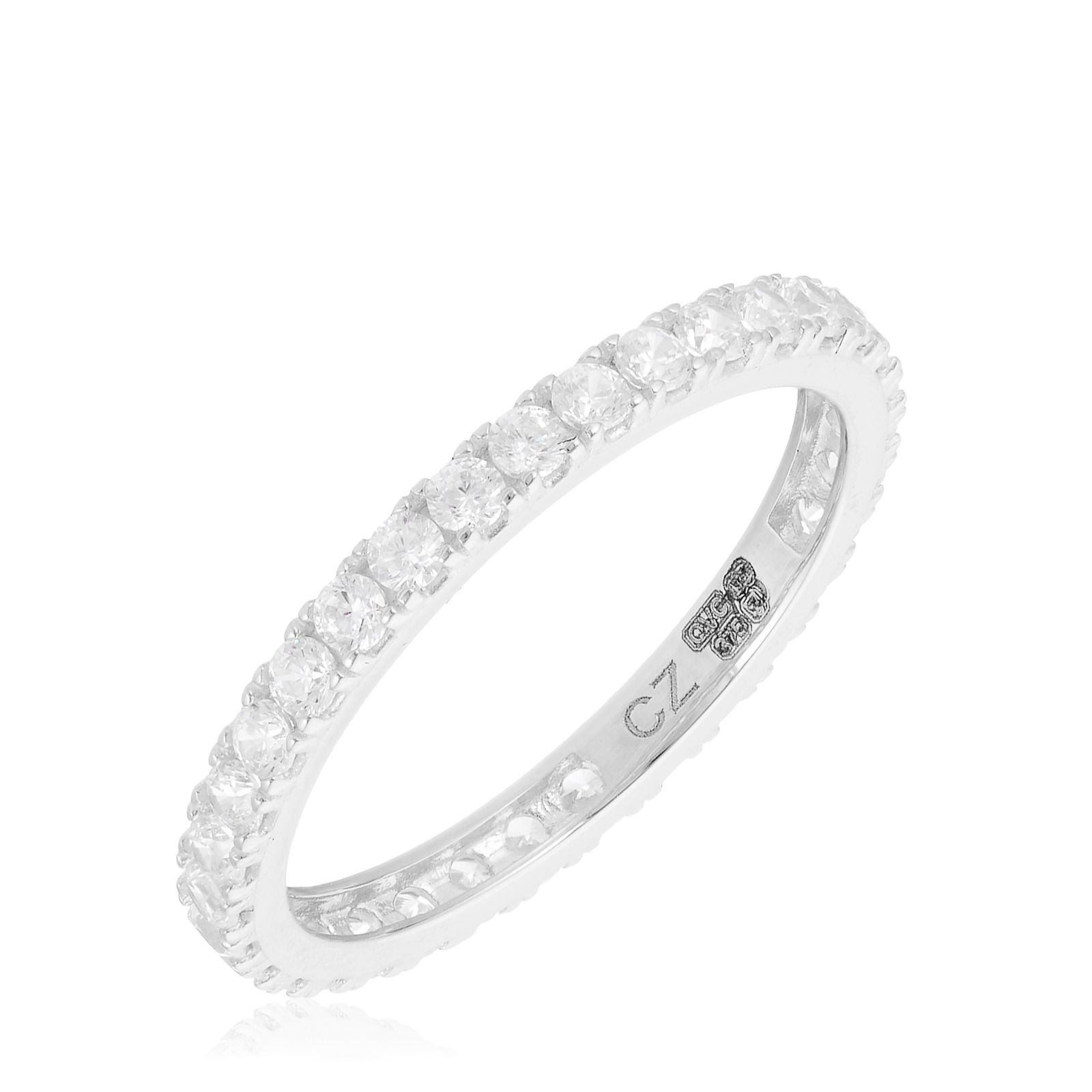 Qvc diamonique 2025 eternity rings