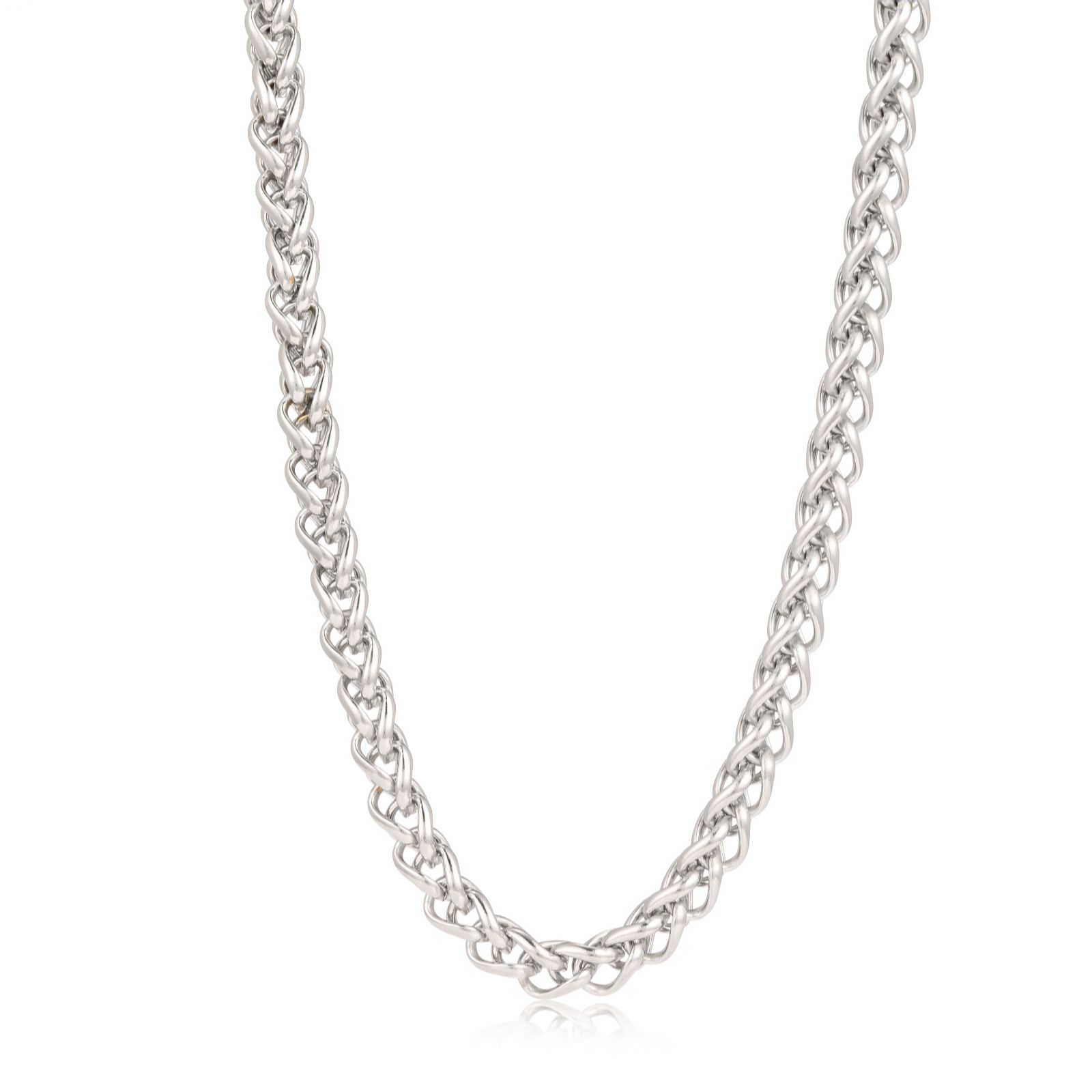 Steel by Diamonique Chain Link Collar 45cm Necklace Stainless Steel ...