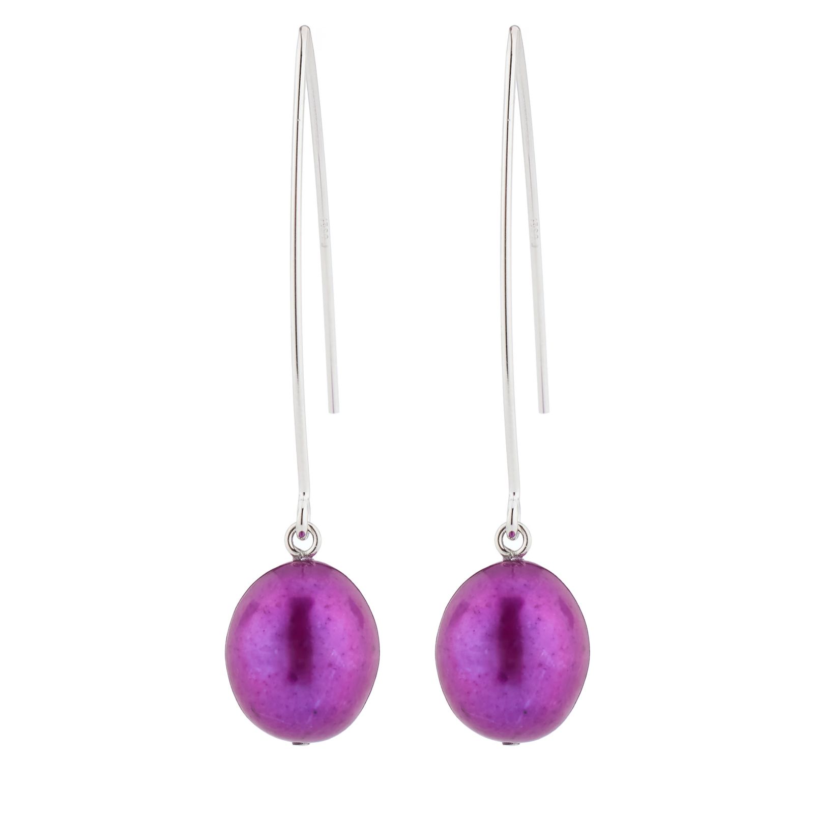 Lara Pearl Baroque Pearl Fish Hook Earrings Sterling Silver