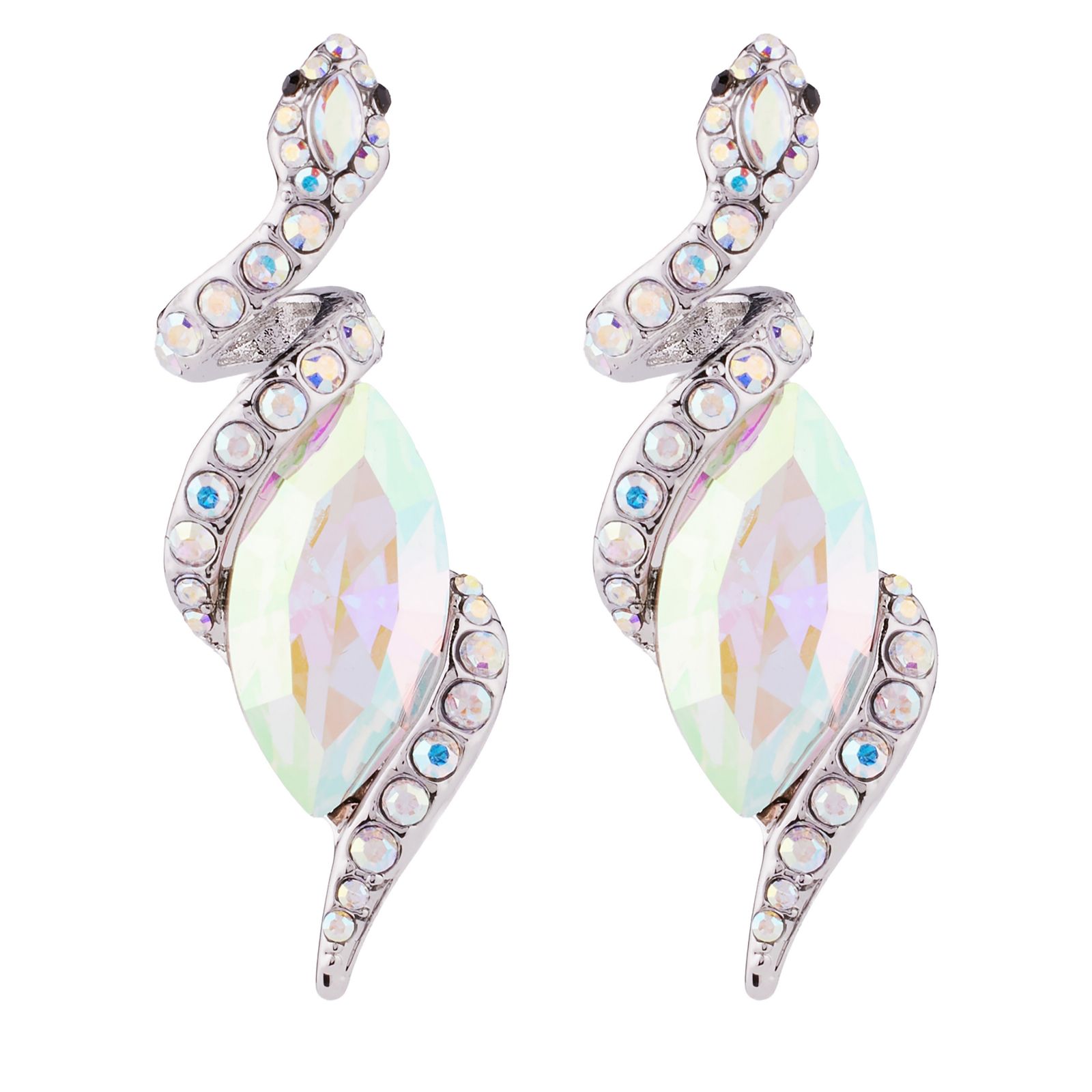 Butler & Wilson Coiled Serpant Earrings