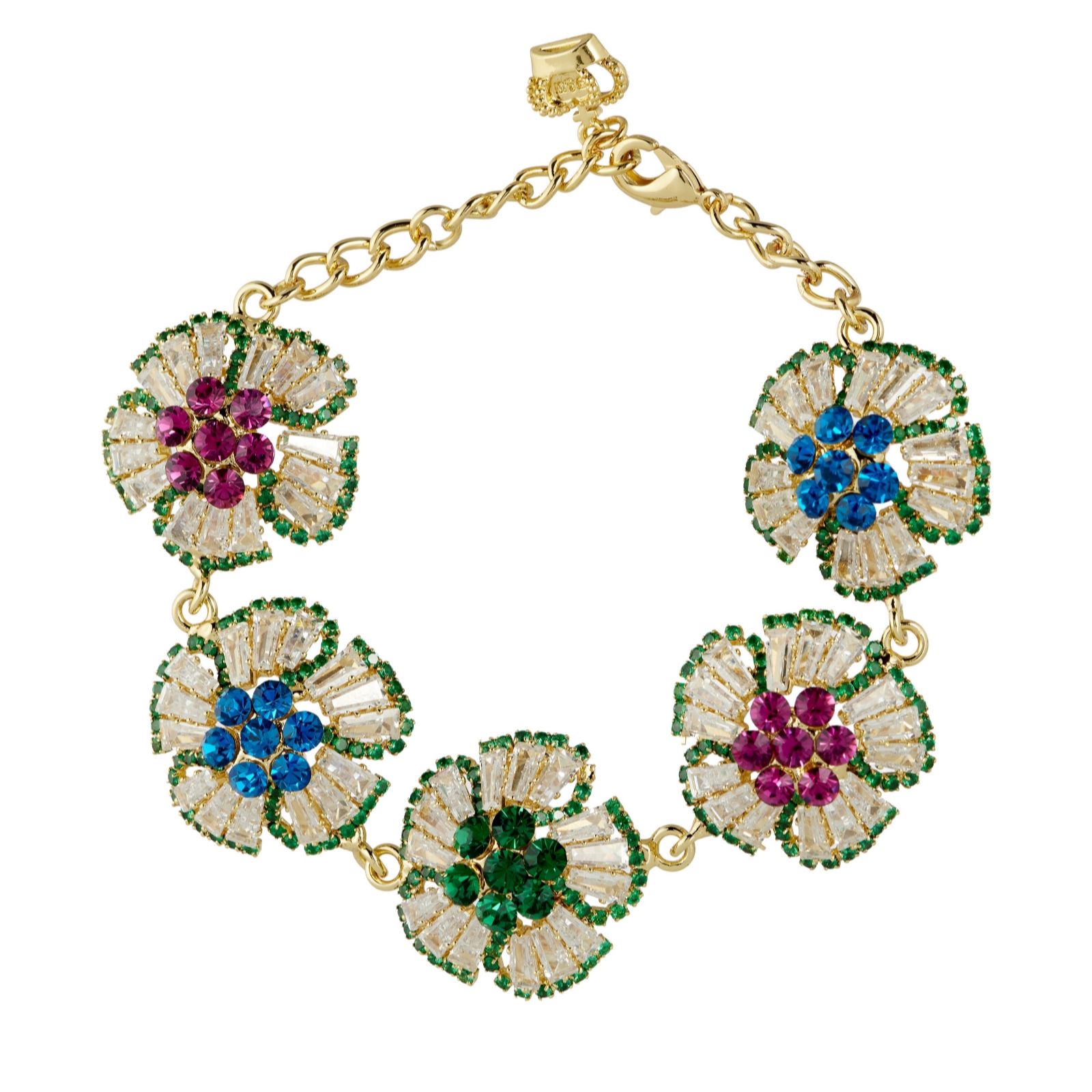 Butler & Wilson Crystal Flower Bracelet