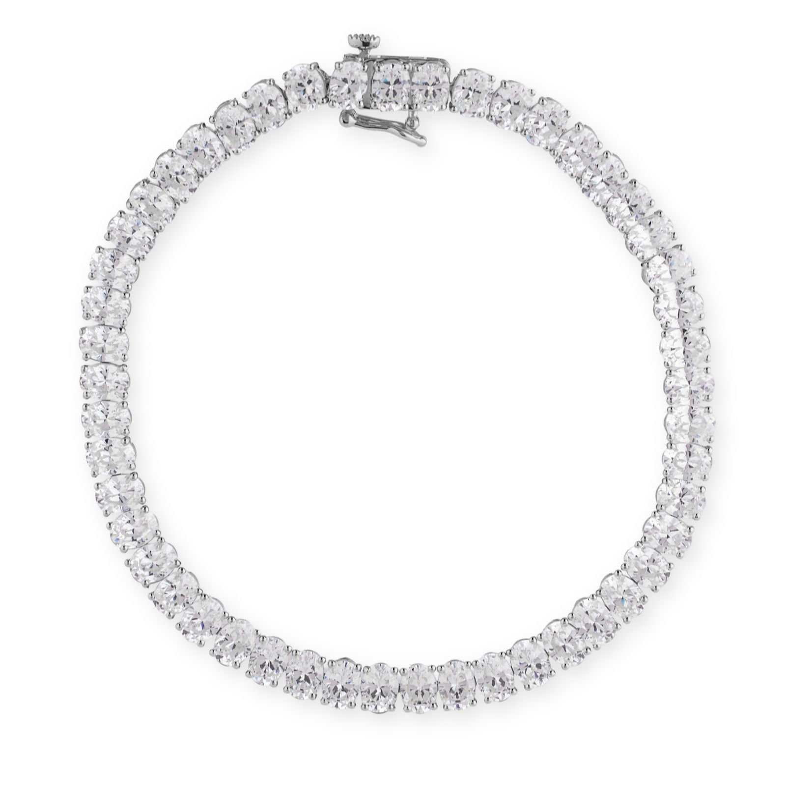 Fire Light 10ct Lab Grown Diamond Oval Tennis Bracelet 9ct Gold