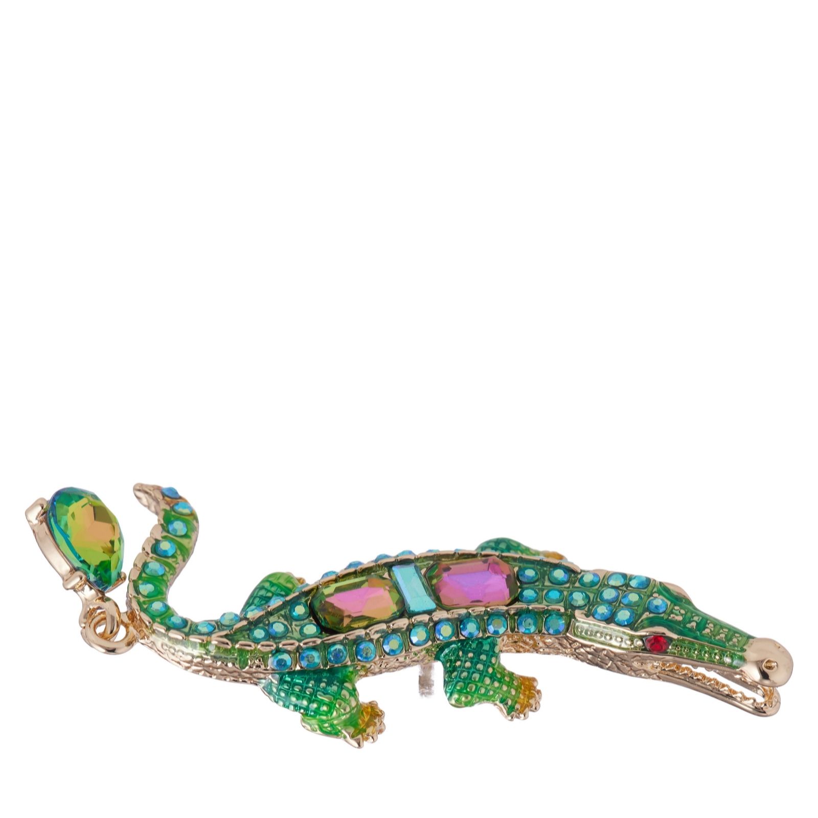 Butler & Wilson Crocodile Clutch Pin