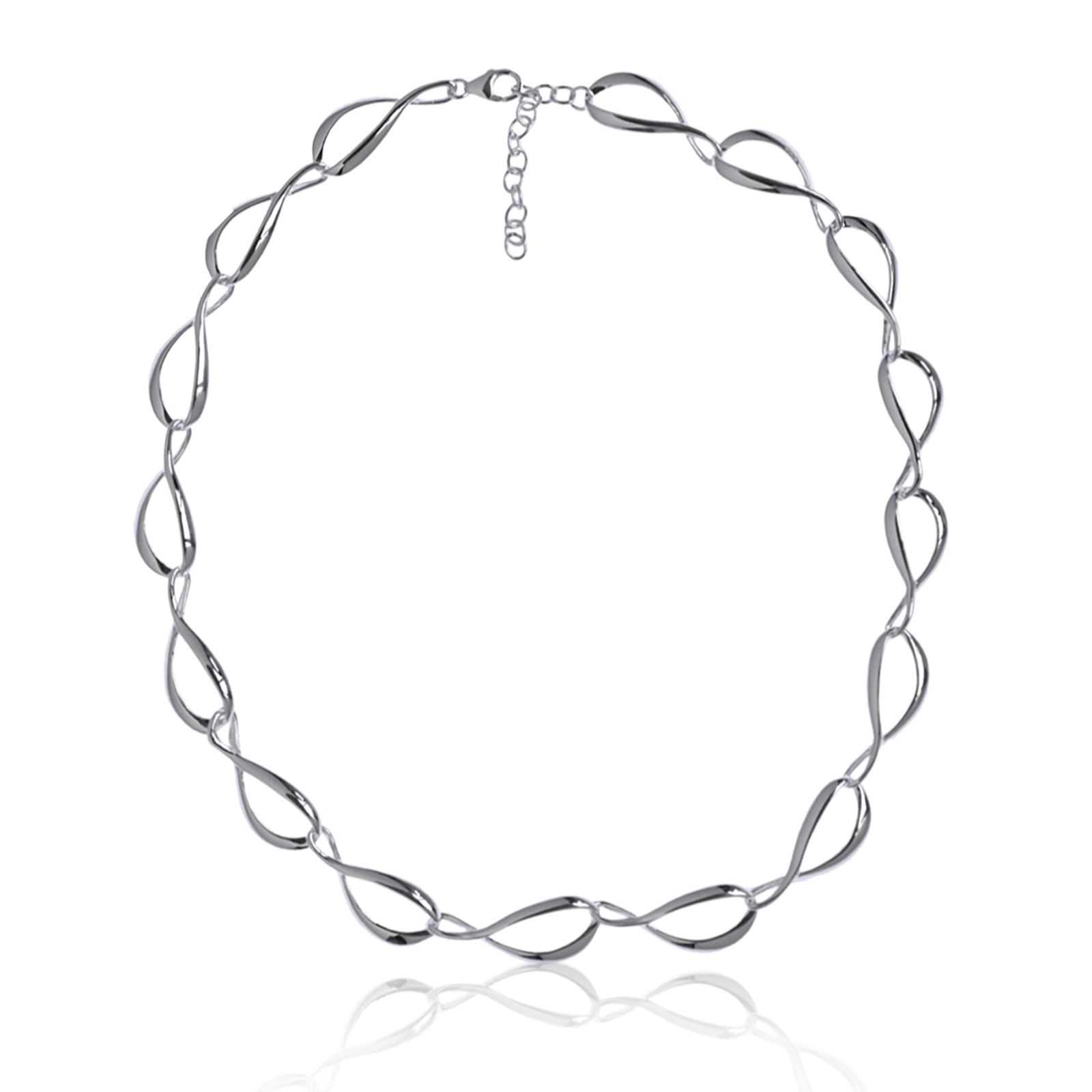 Nina B Ripple Necklace Sterling Silver
