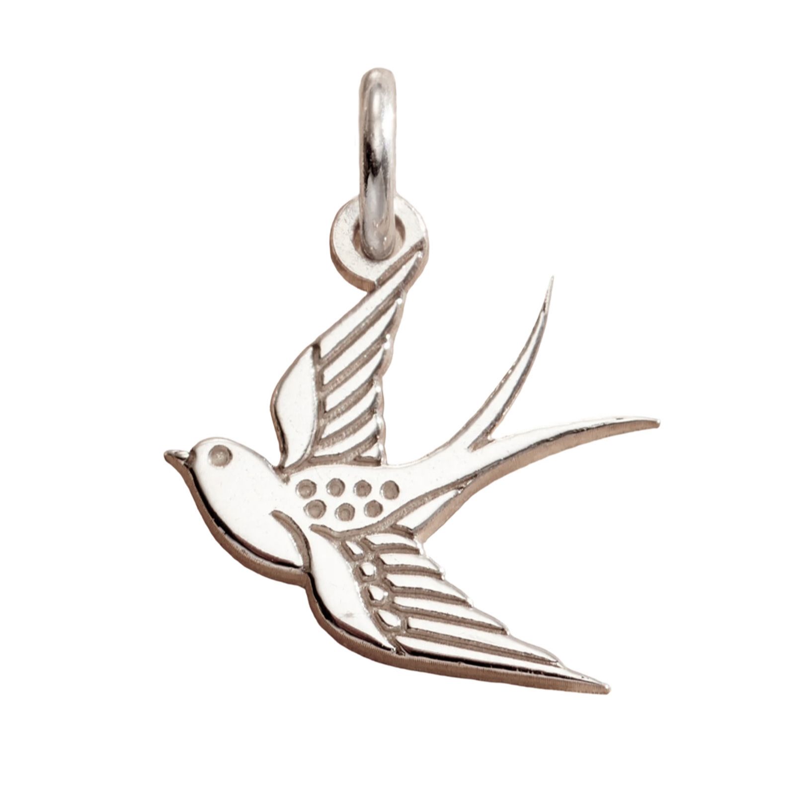 Posh Totty Designs Dinky Charm Bracelet with 2 Charms Sterling Silver