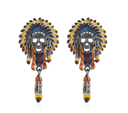 Butler & Wilson Native American Earrings