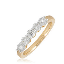  0.75ct Diamond 5 Stone Ring 9ct Gold - 348674