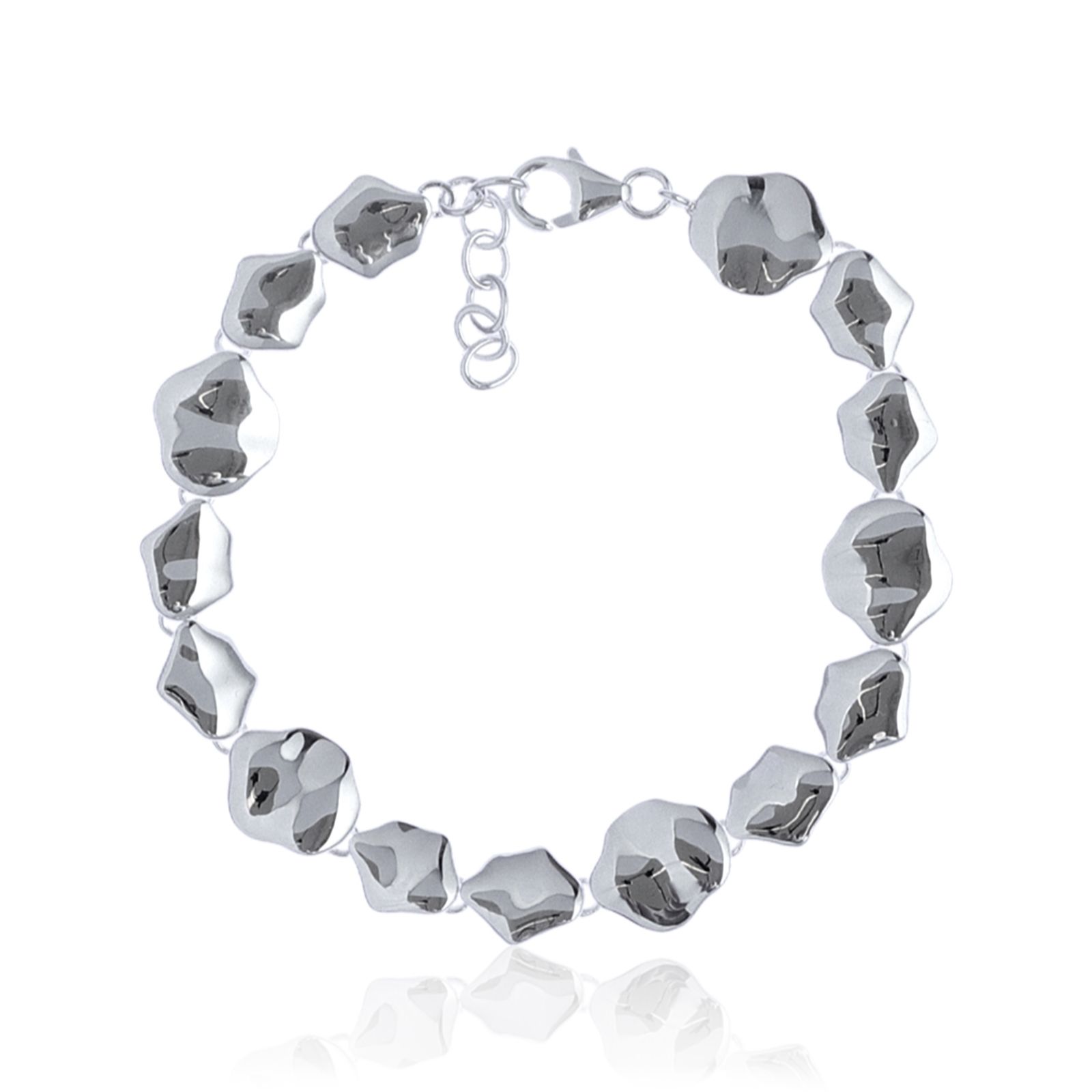 Nina B Nugget Bracelet Sterling Silver