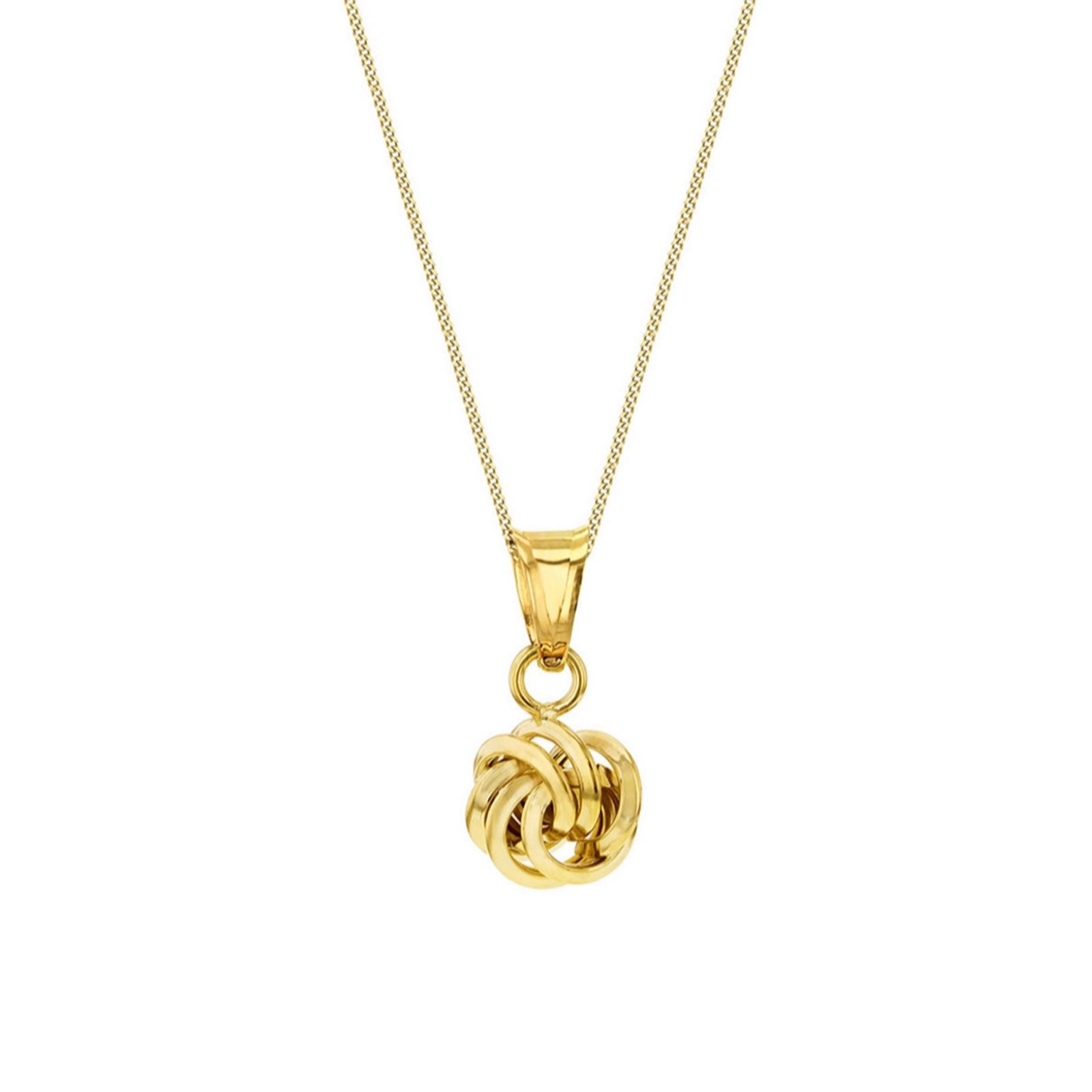 Gold 9ct Gold Rose Necklace
