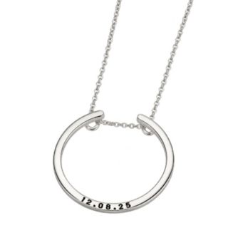 Posh Totty Personalised Circle Ring Holder Necklace