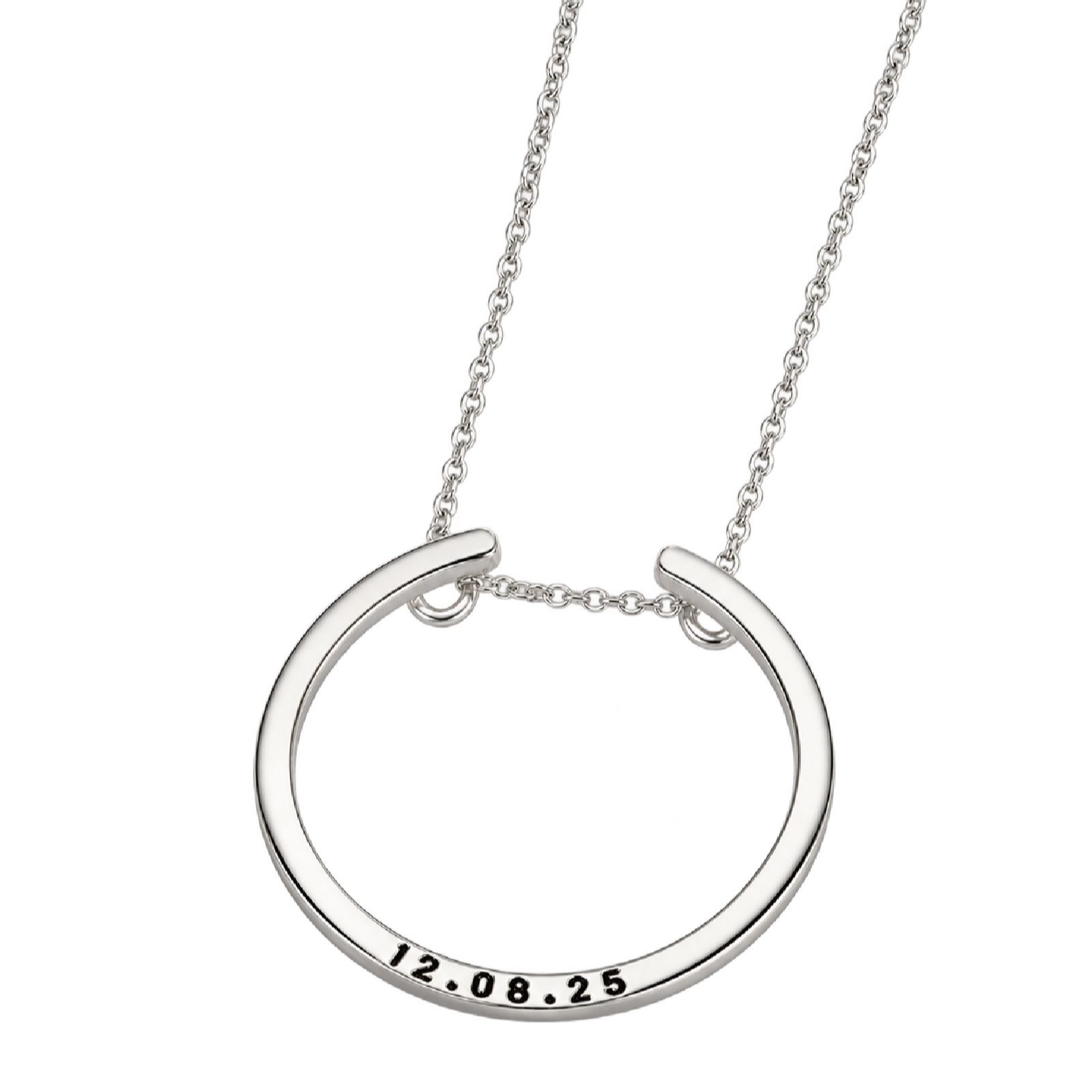Posh Totty Personalised Circle Ring Holder Necklace