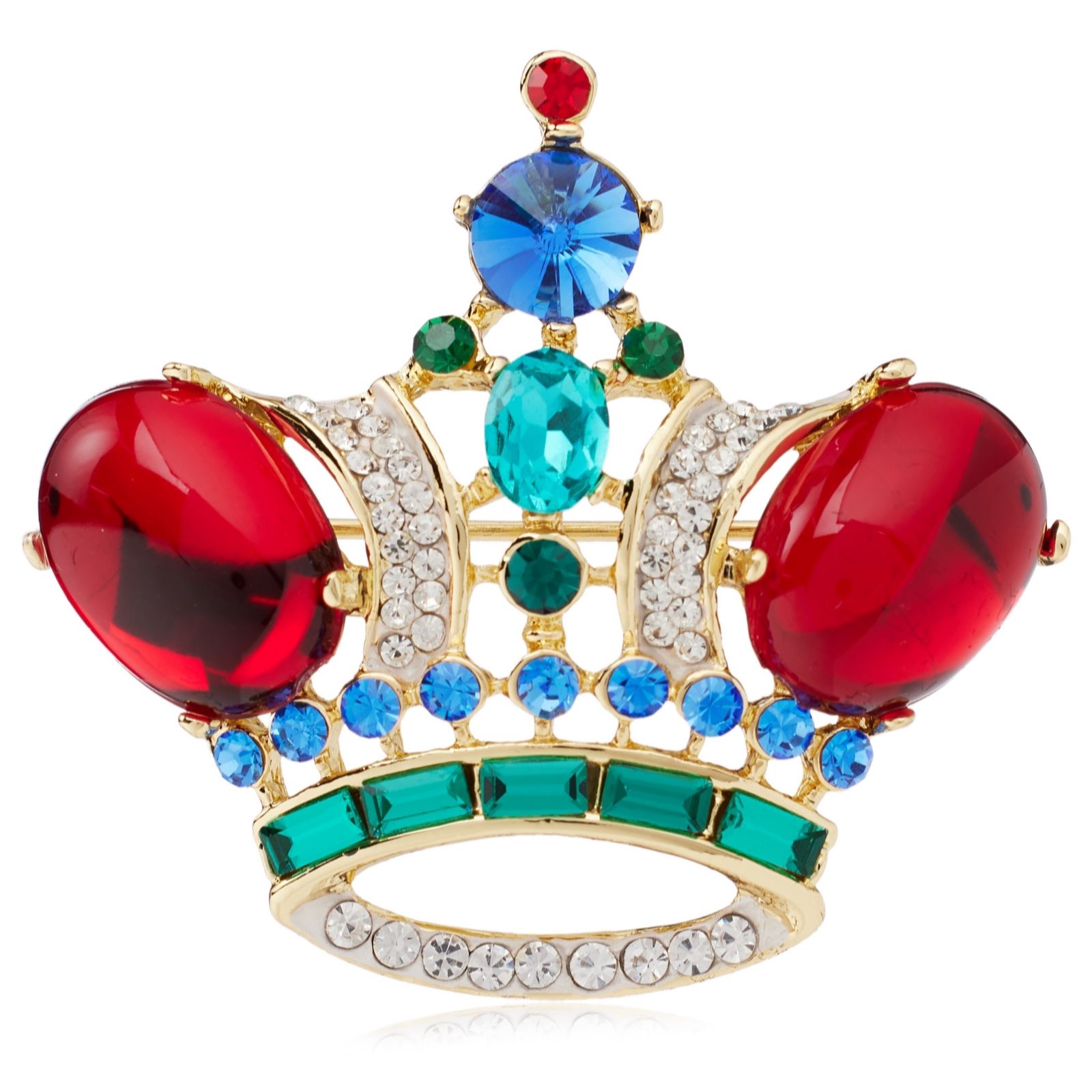 Butler & Wilson Regal Crown Brooch