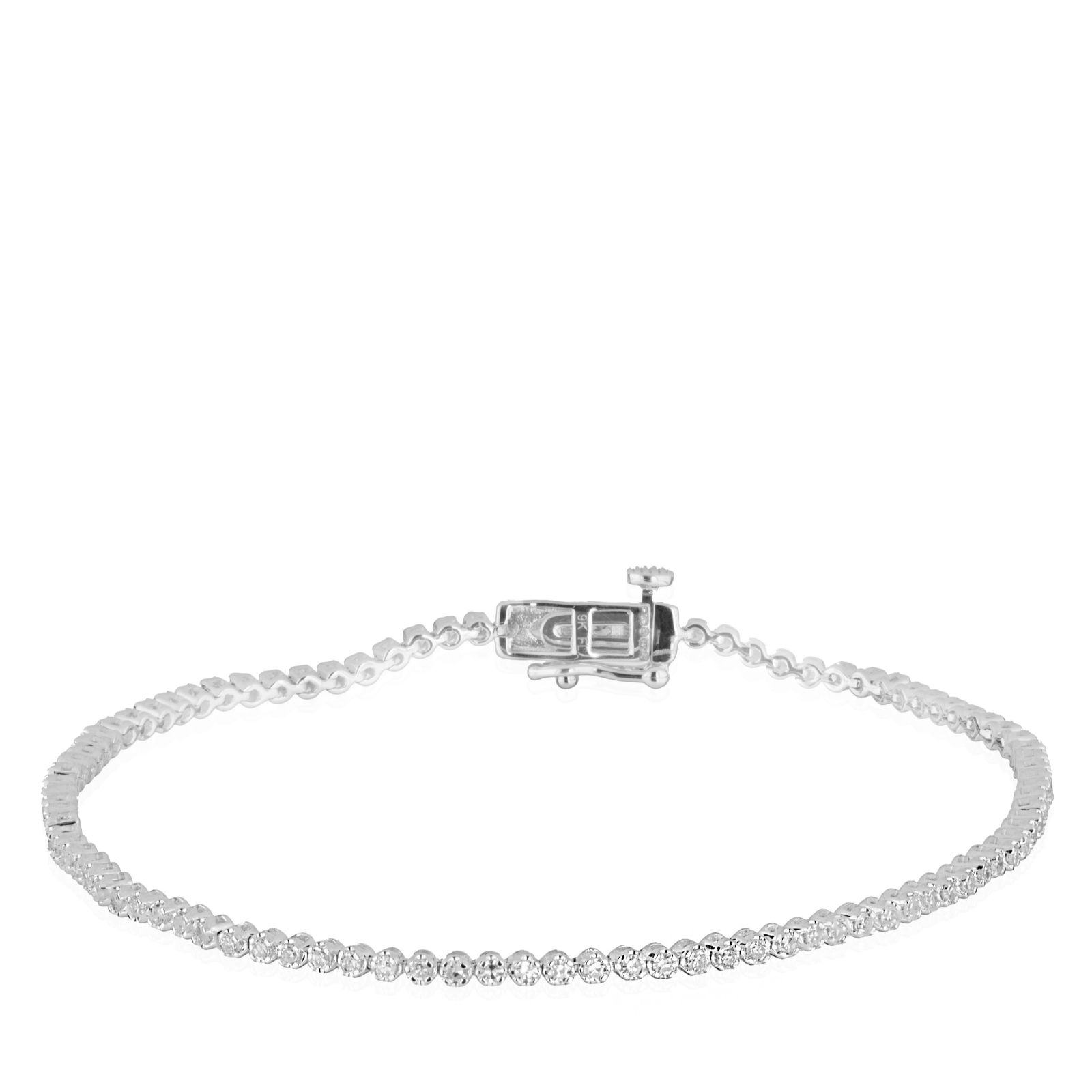 Fire Light 1ct Lab Grown Diamond Tennis Bracelet 9ct Gold