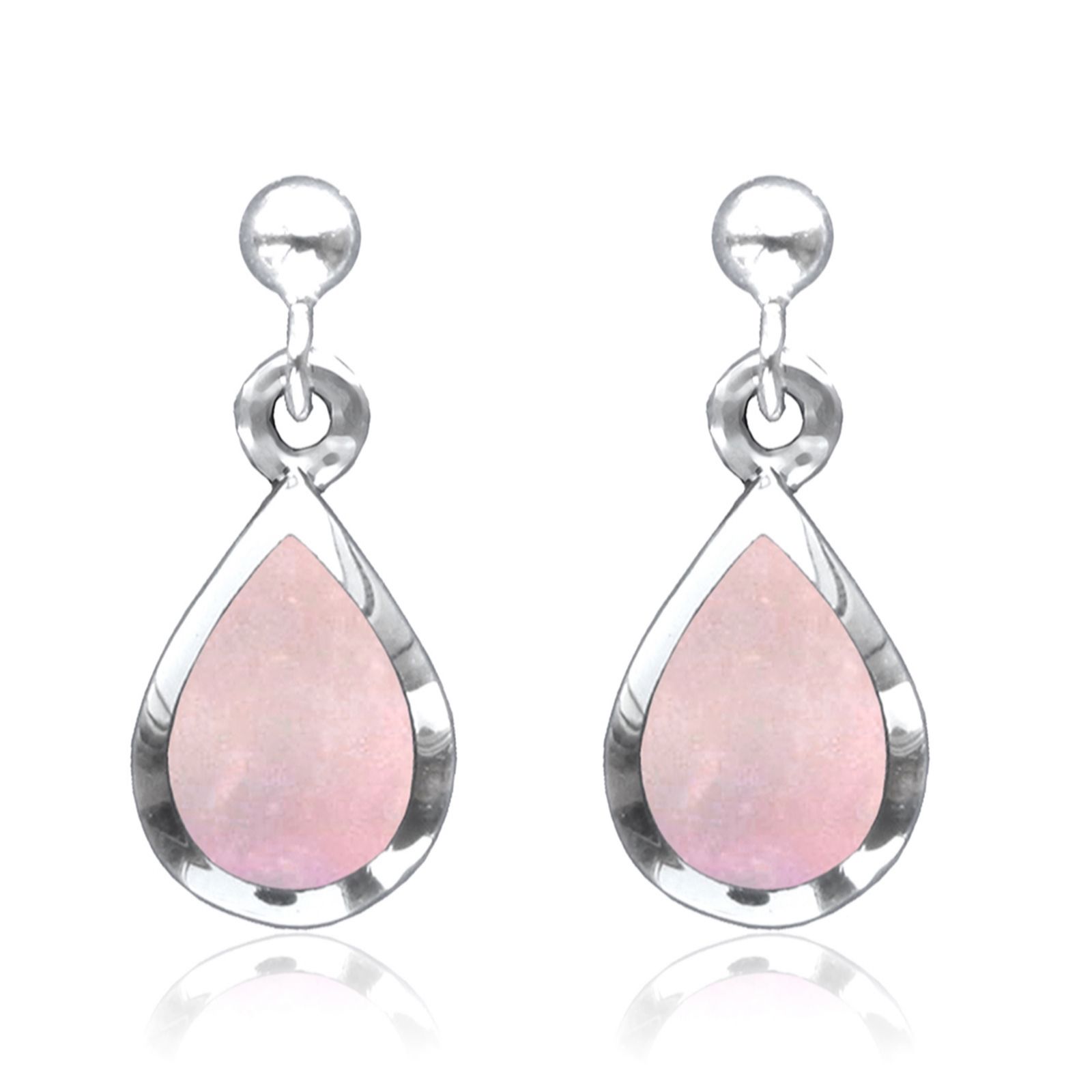 Nina B Raindrop Drop Pear Earrings Sterling Silver