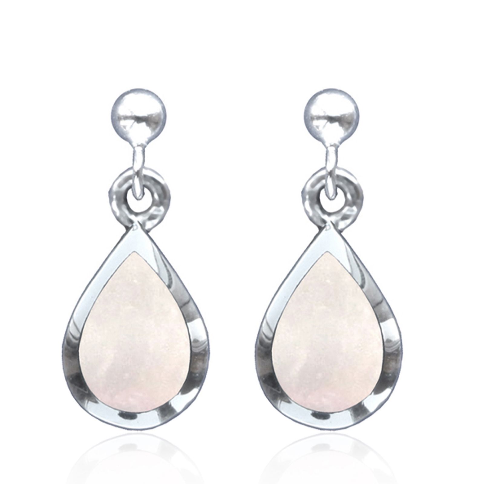Nina B Raindrop Drop Pear Earrings Sterling Silver
