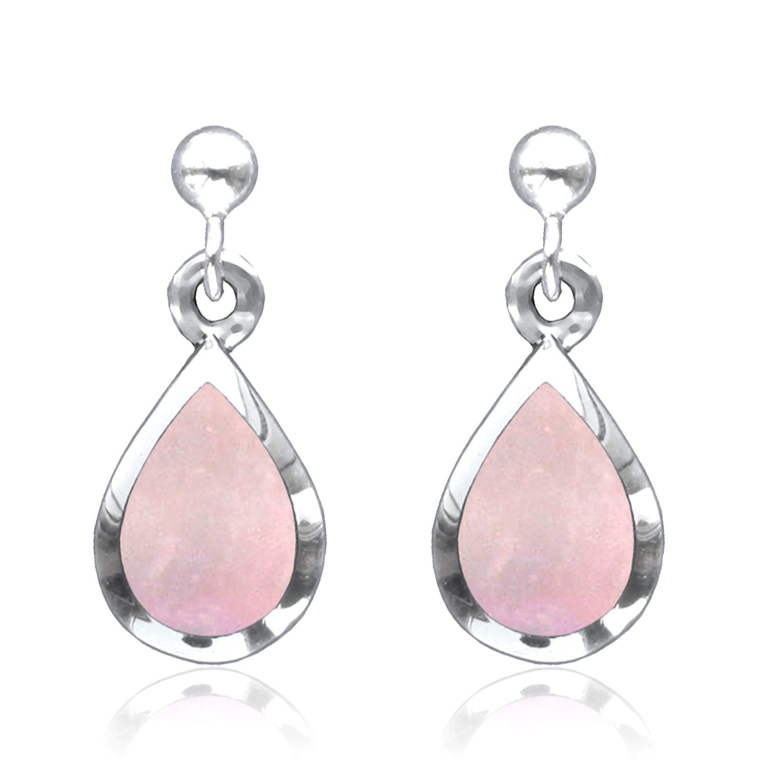 Nina B Raindrop Drop Pear Earrings Sterling Silver