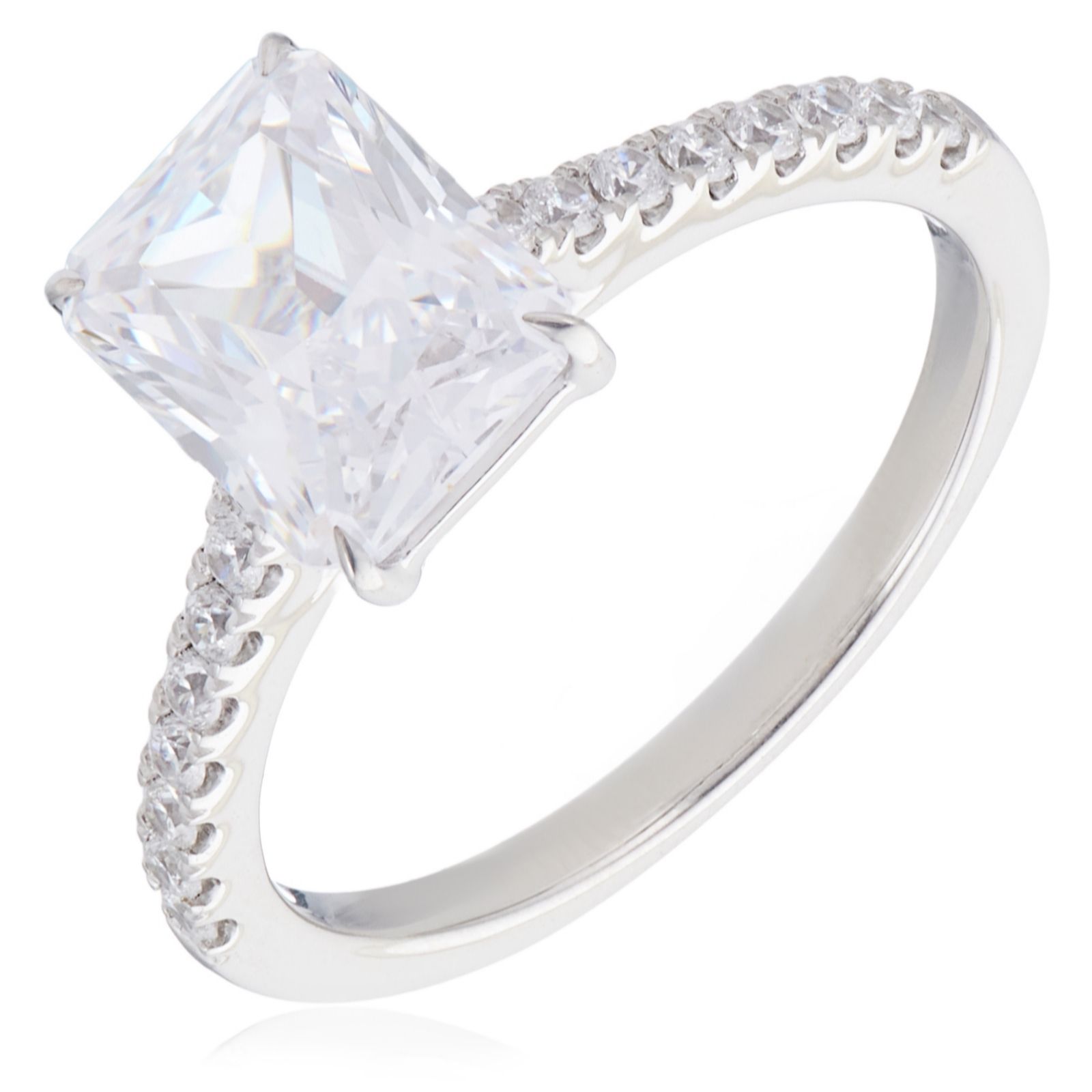 Fire Light 2.25ct Lab Grown Diamond Radiant Cut Solitaire Ring 14ct Gold