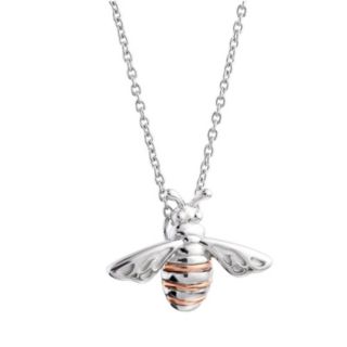 Clogau Nature's Wonder Sterling Silver Honey Bee Pendant & Chain