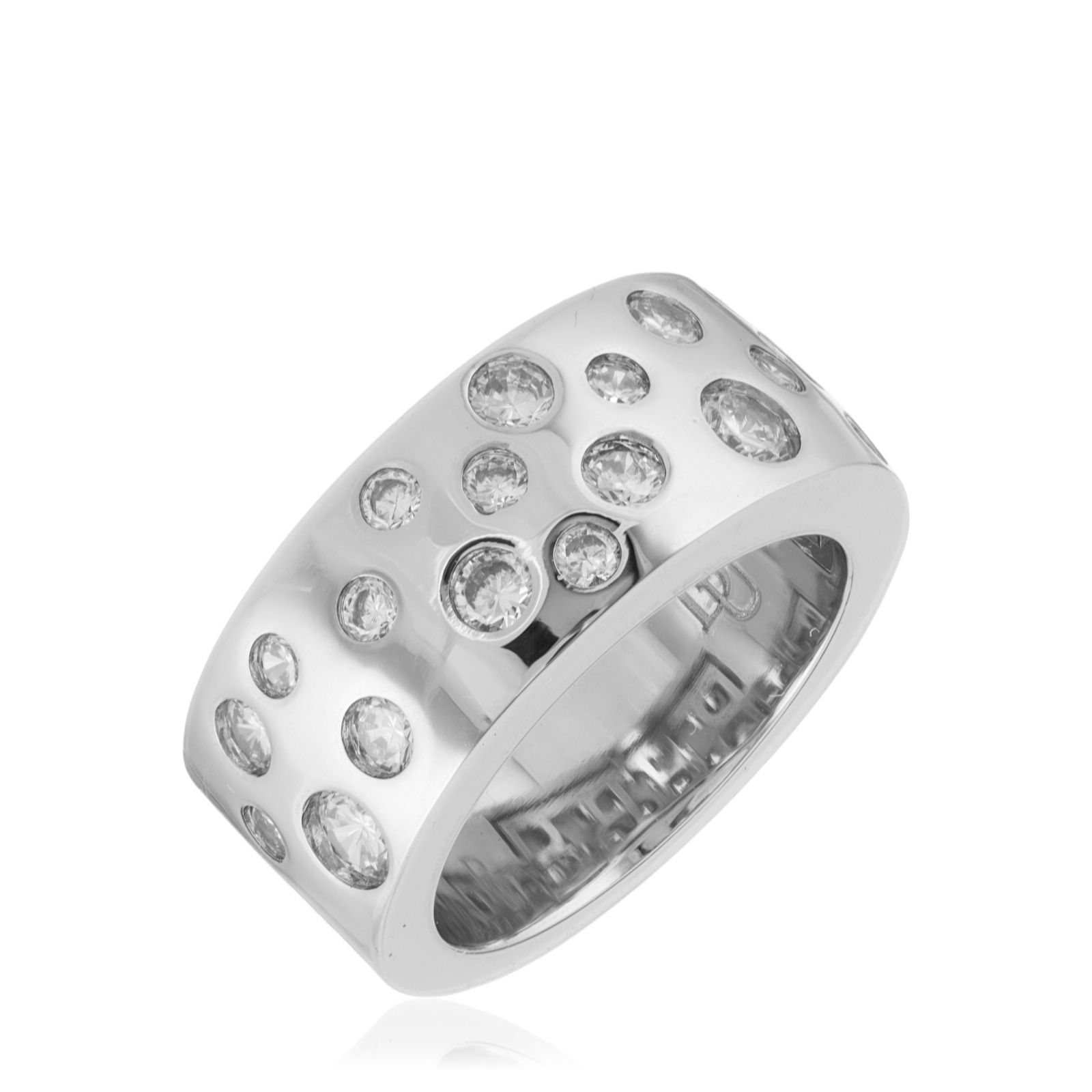 Brenda Edwards Diamonique Scattered Stone Ring - QVC UK
