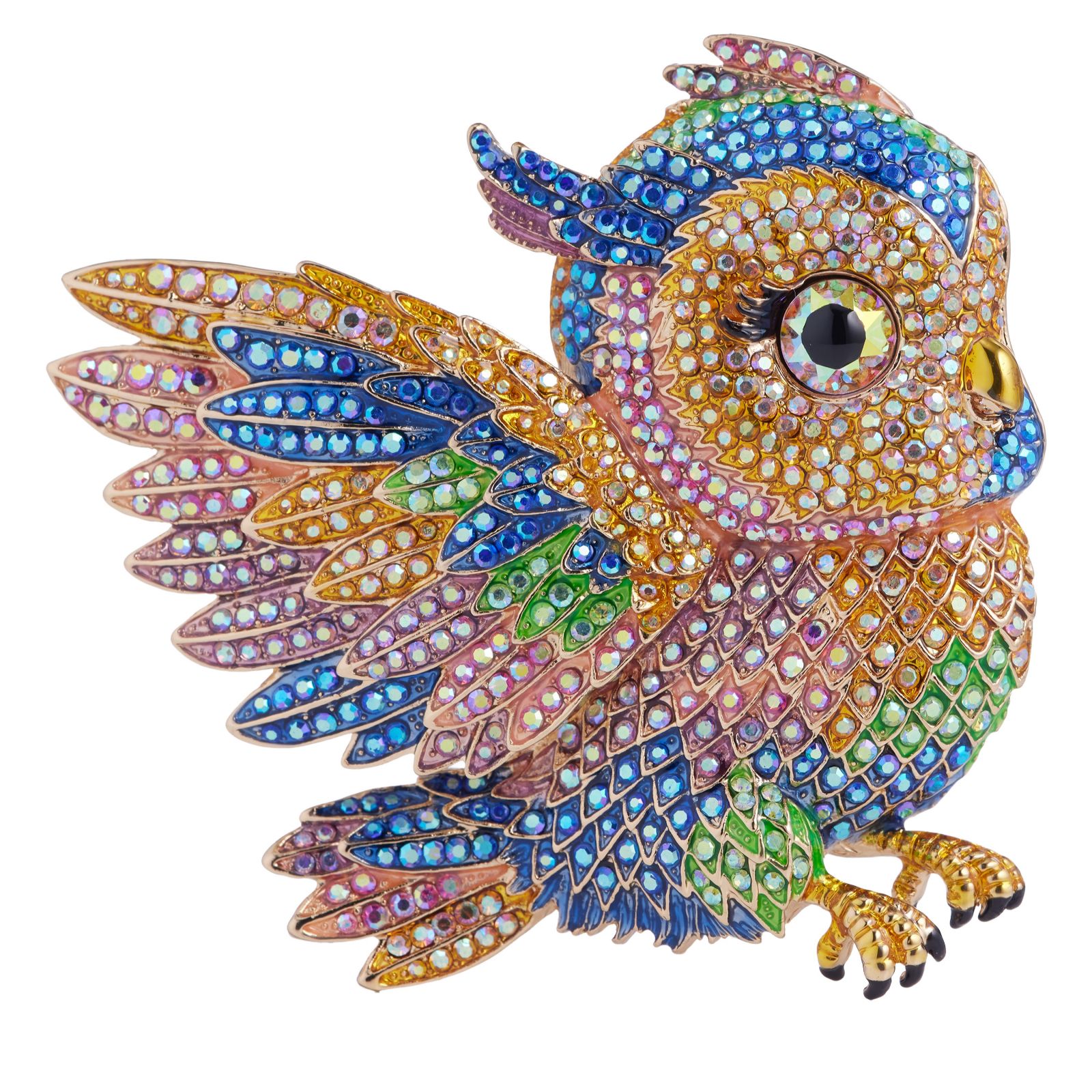Butler & Wilson Flying Owl Brooch