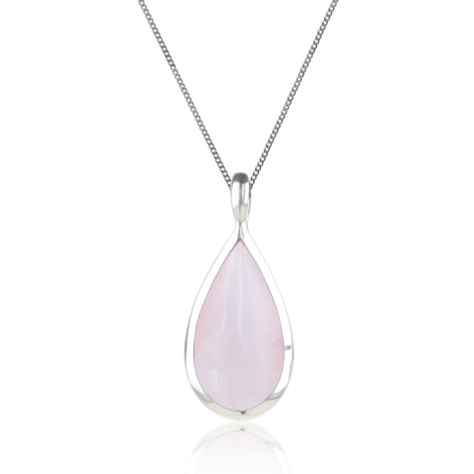Nina B Raindrop Pendant & Chain Sterling Silver
