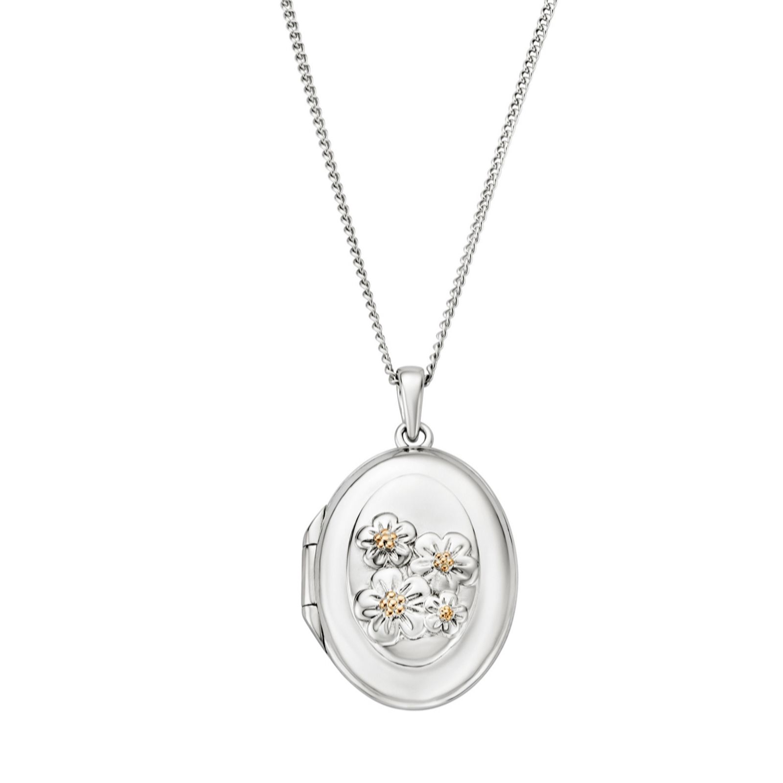 Clogau Nature's Wonder Sterling Silver Forget-Me-Not Locket