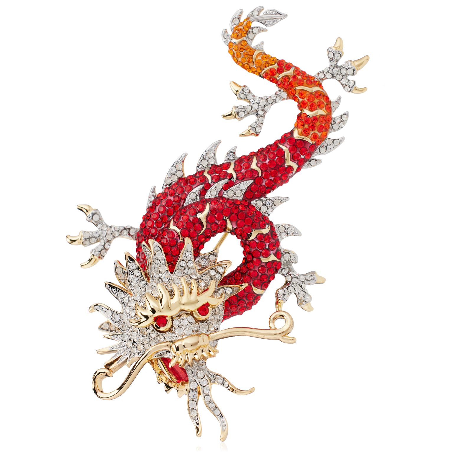 Butler & Wilson Majestic Chinese Dragon Brooch