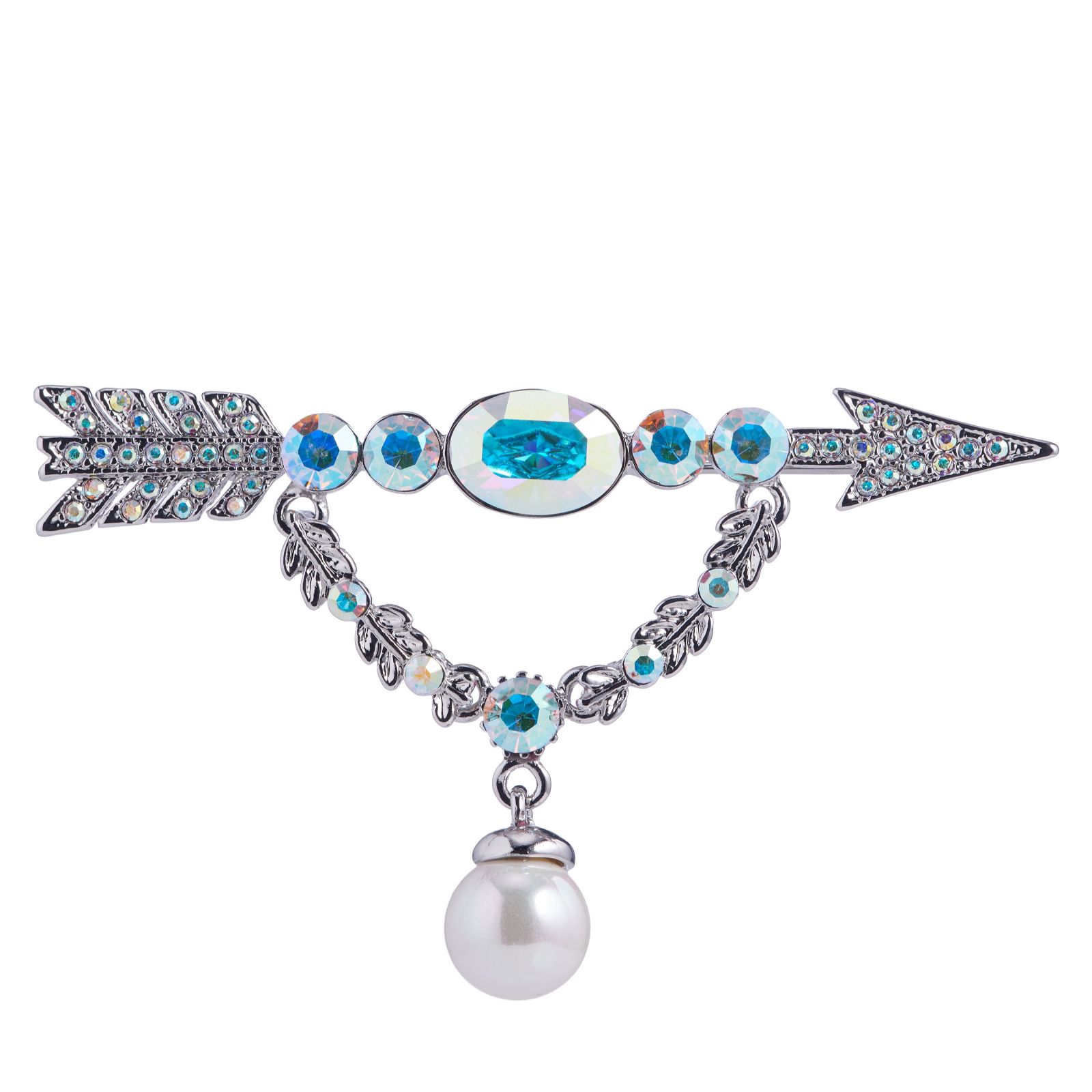 Butler & Wilson Arrow & Faux Pearl Brooch