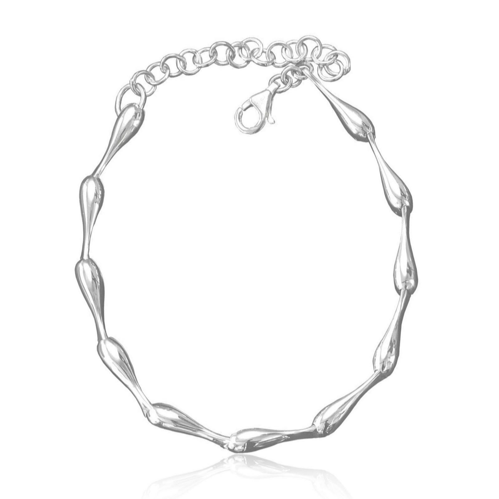 Nina B Silver Droplet 19cm Bracelet Sterling Silver