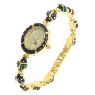 Joan Rivers Ladybug Adjustable Bracelet Watch QVC UK