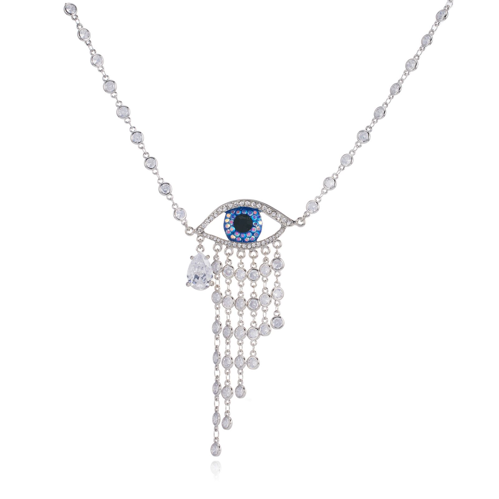 Butler & Wilson Crystal Shower Eye Necklace