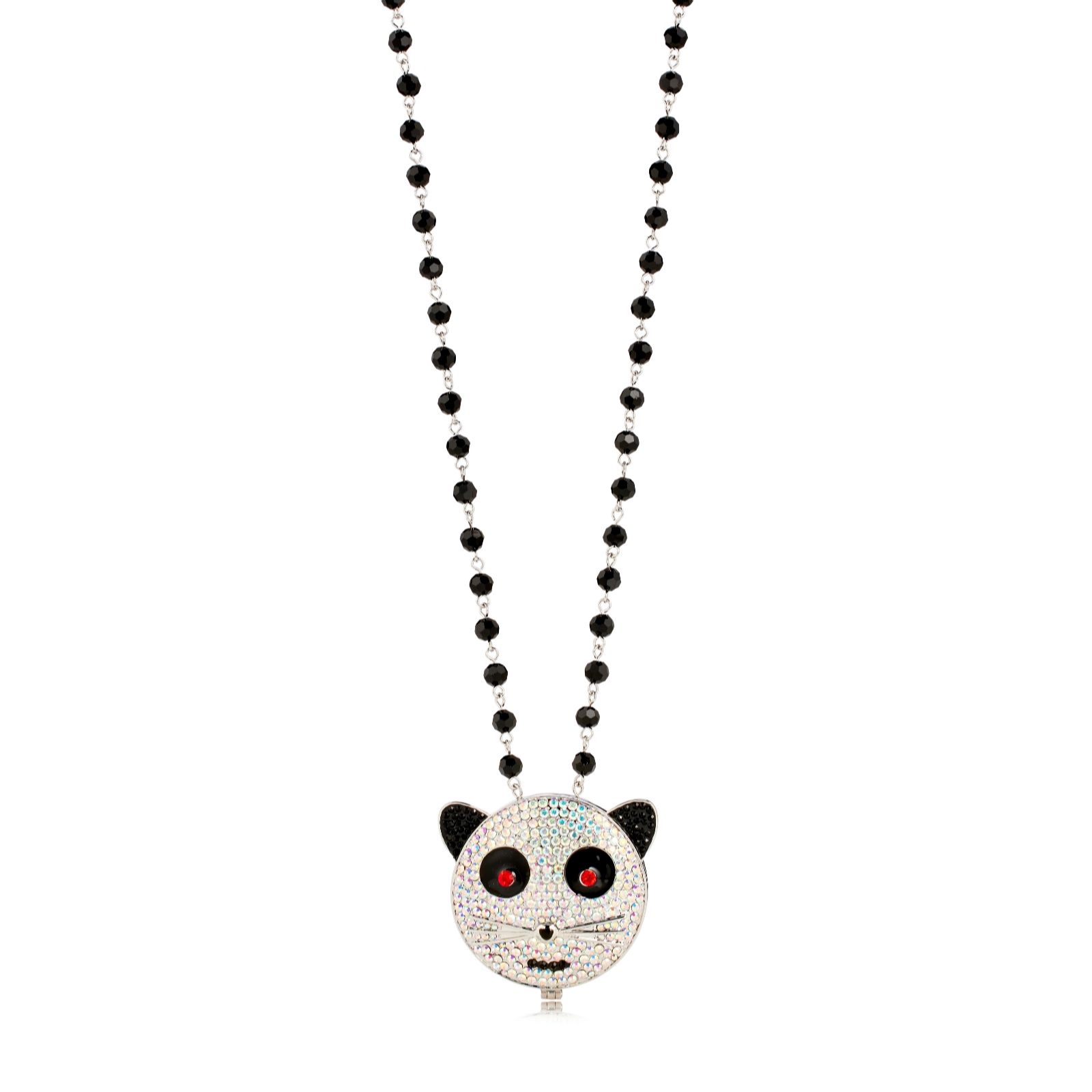 Butler & Wilson Cat Mirror Necklace