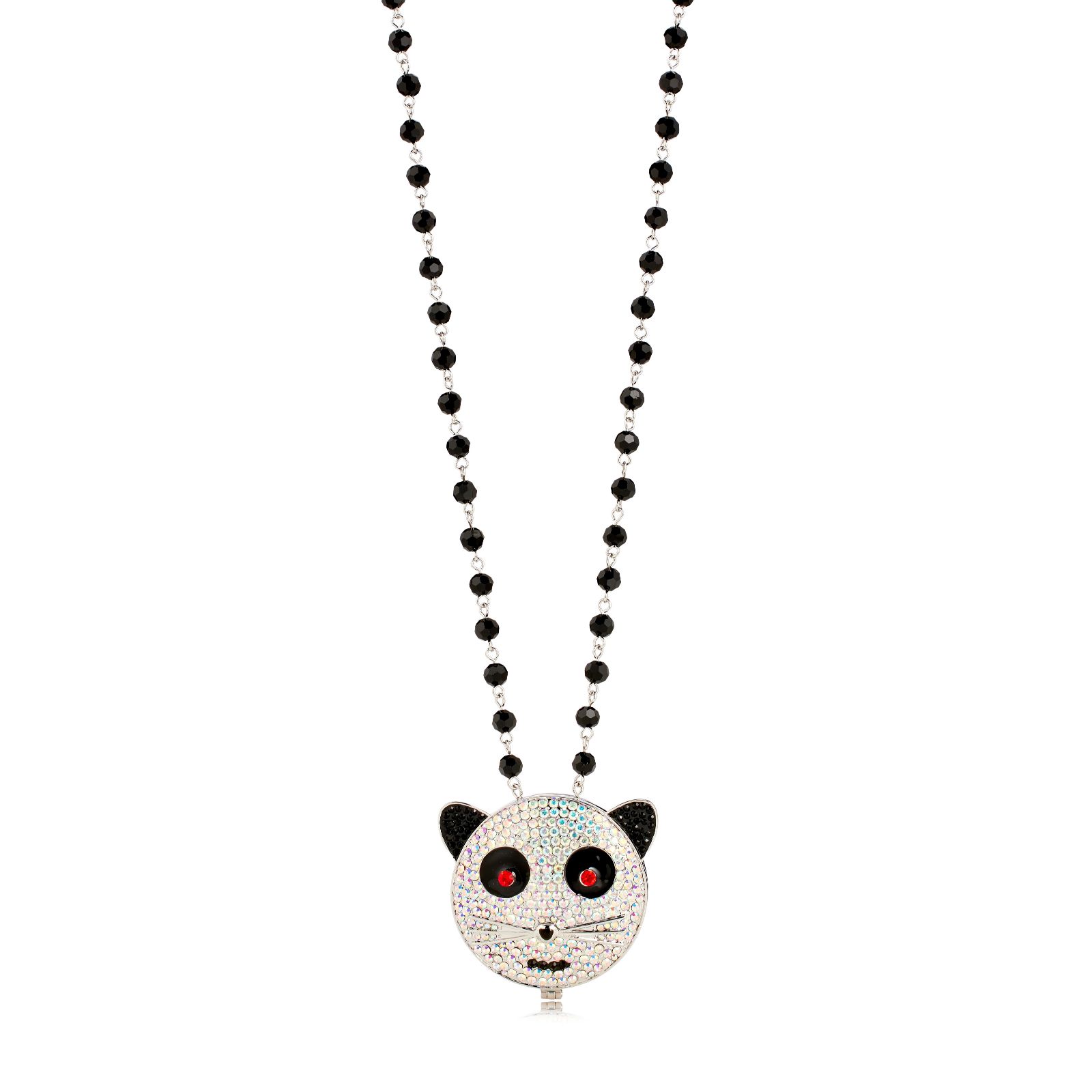 Butler & Wilson Cat Mirror Necklace