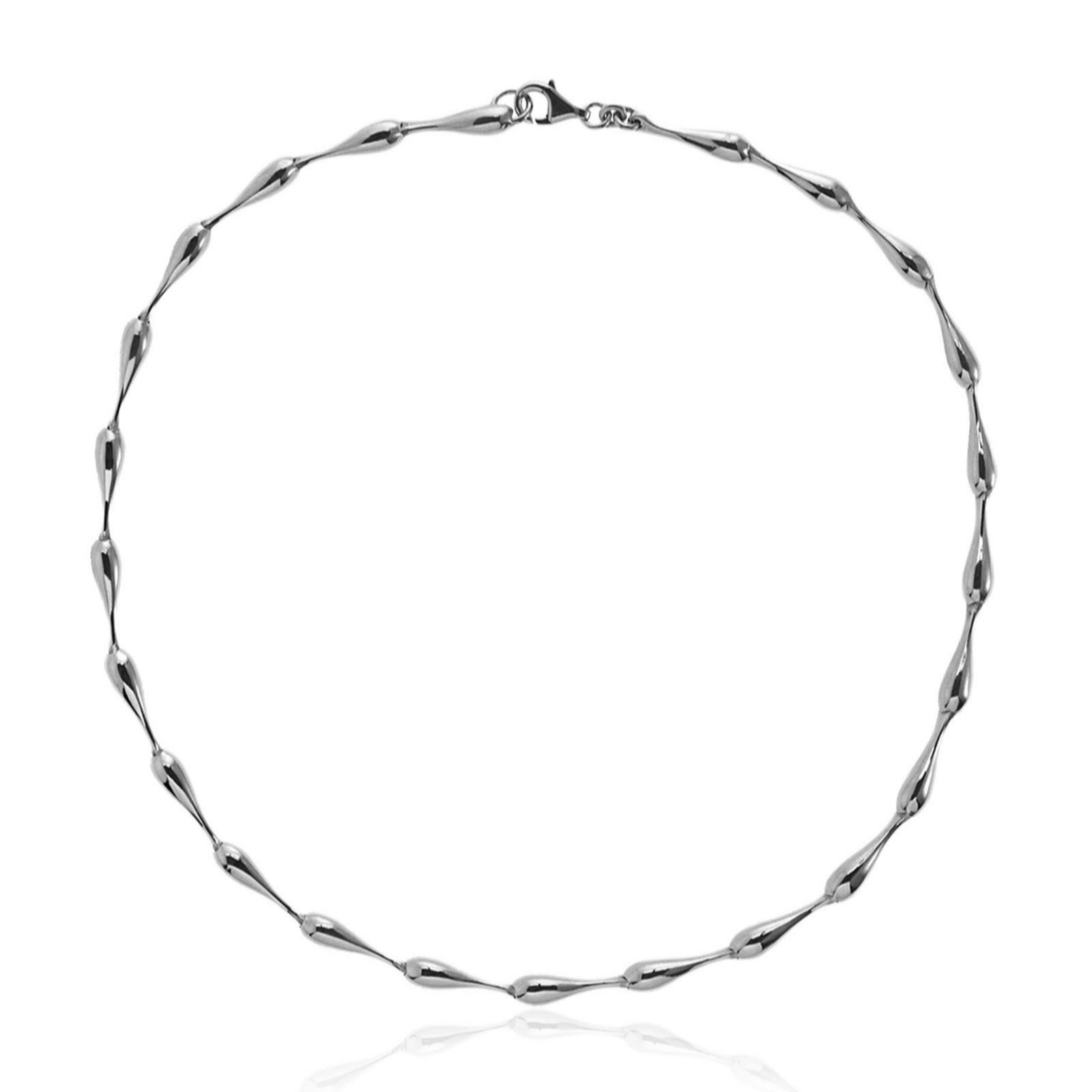 Nina B Silver Droplet 40cm Necklace Sterling Silver