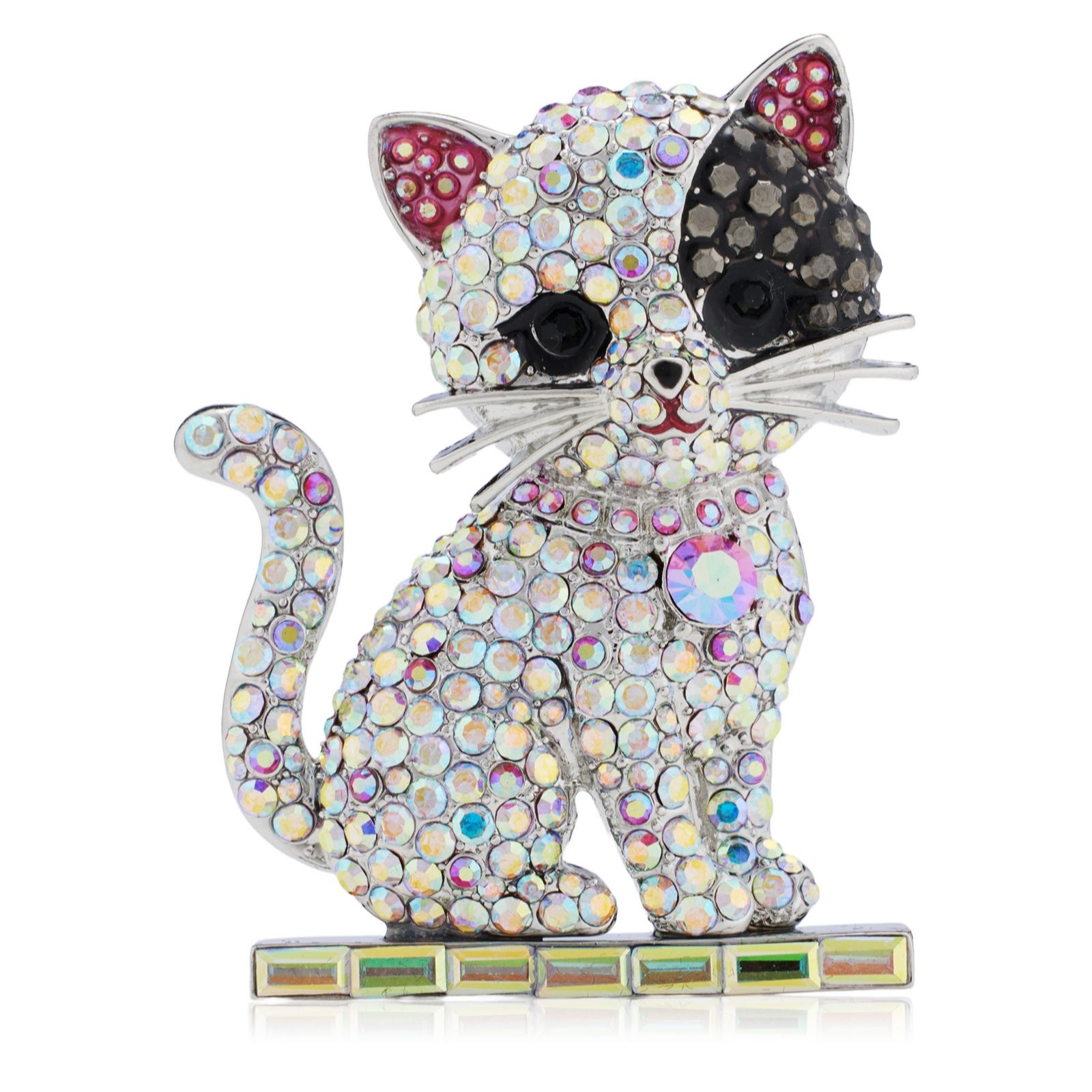 Butler & Wilson Crystal Kitten Brooch