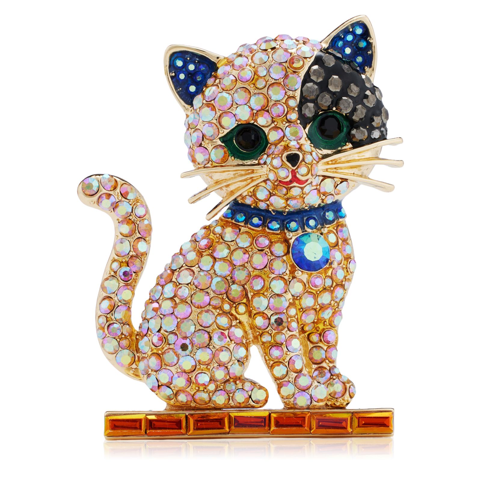 Butler & Wilson Crystal Kitten Brooch