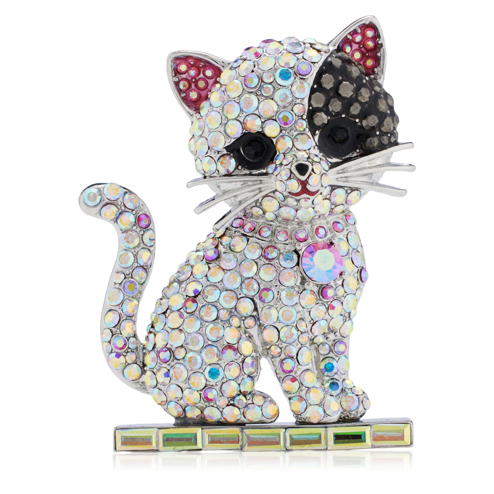 Butler & Wilson Crystal Kitten Brooch