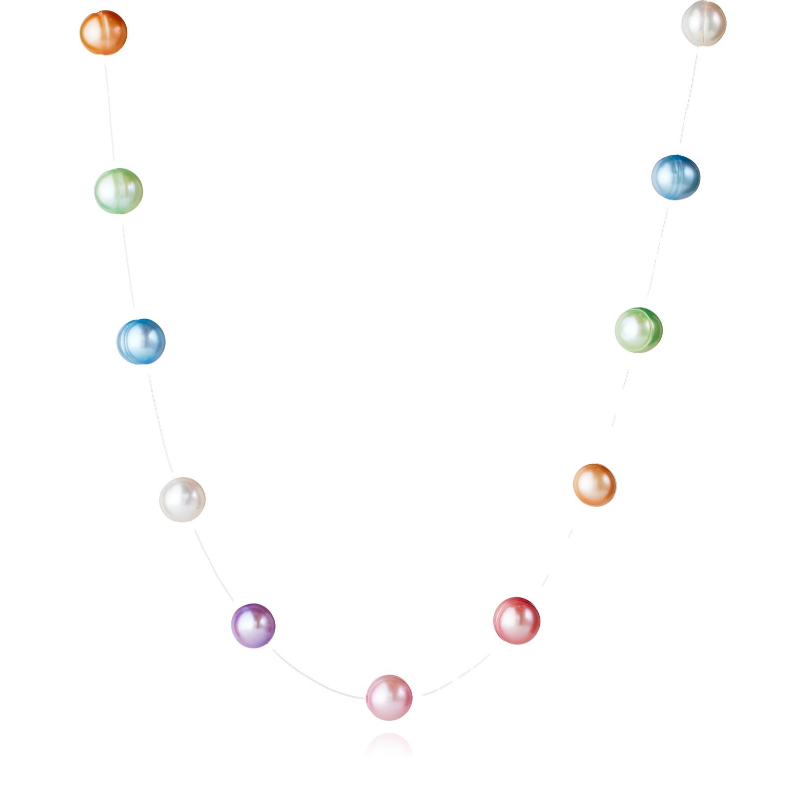 Lara Pearl Floating Pearl 45cm Necklace Sterling Silver