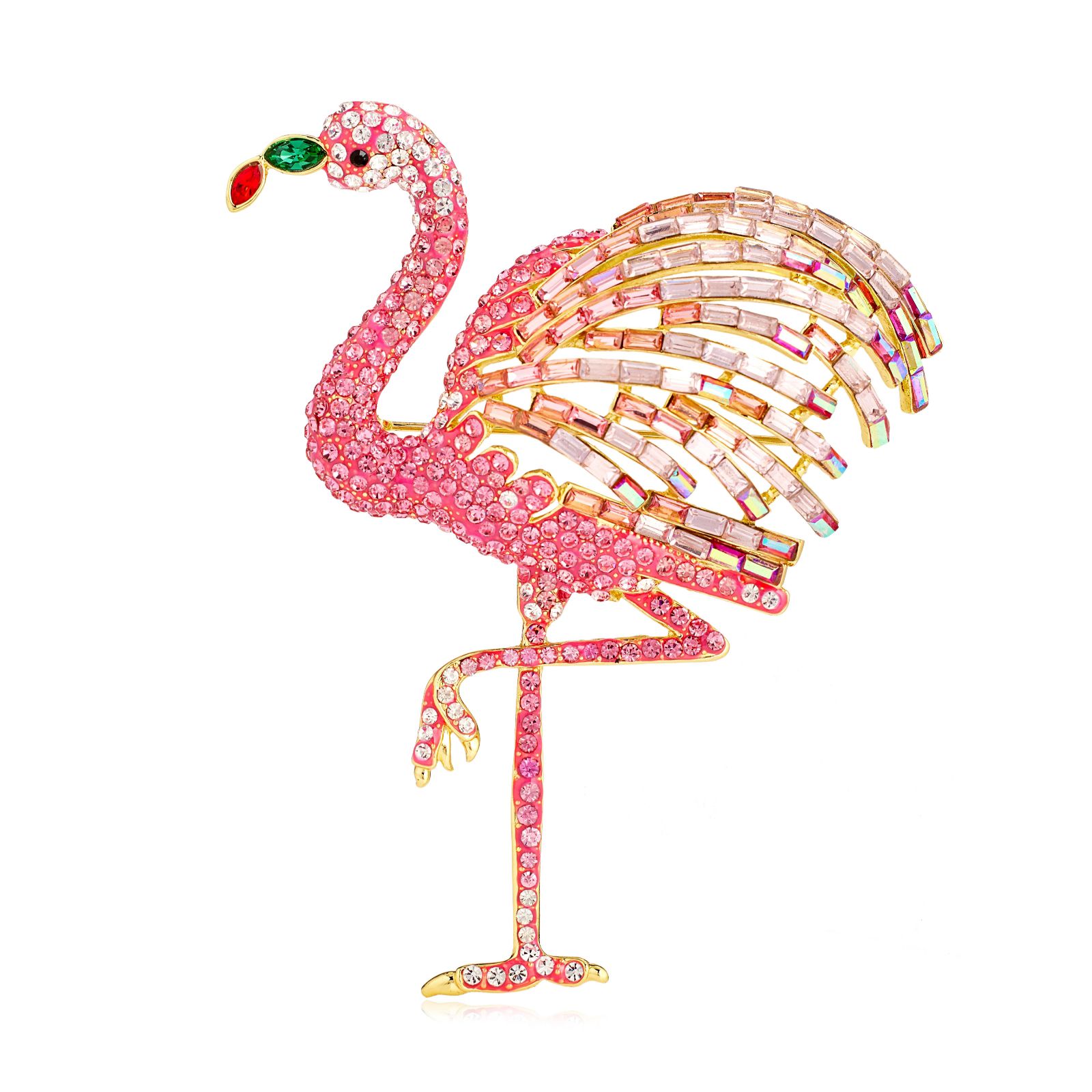 Butler & Wilson Large Crystal Flamingo Brooch