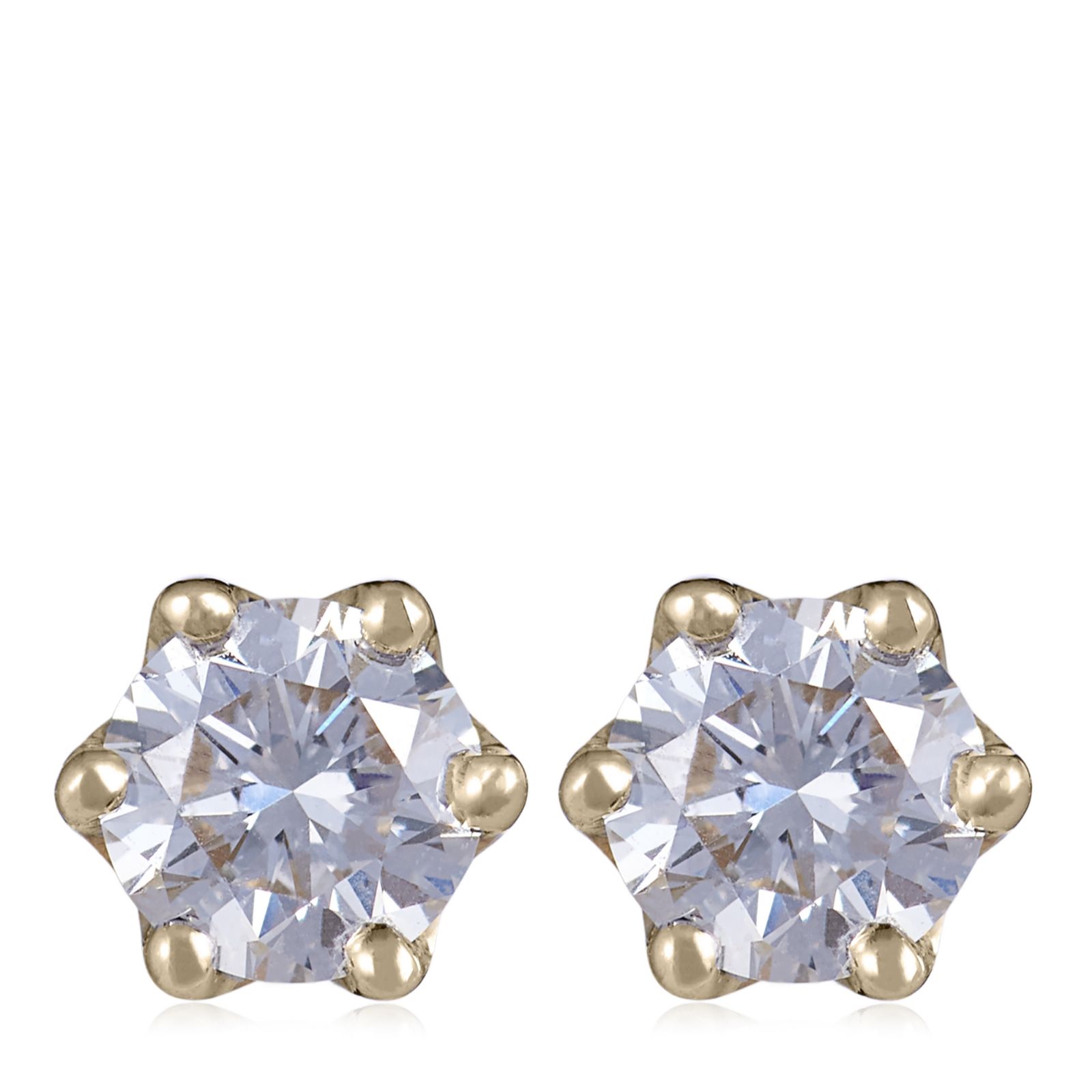 Fire Light 0.50ct Lab Grown Diamond Stud Earrings 9ct Gold
