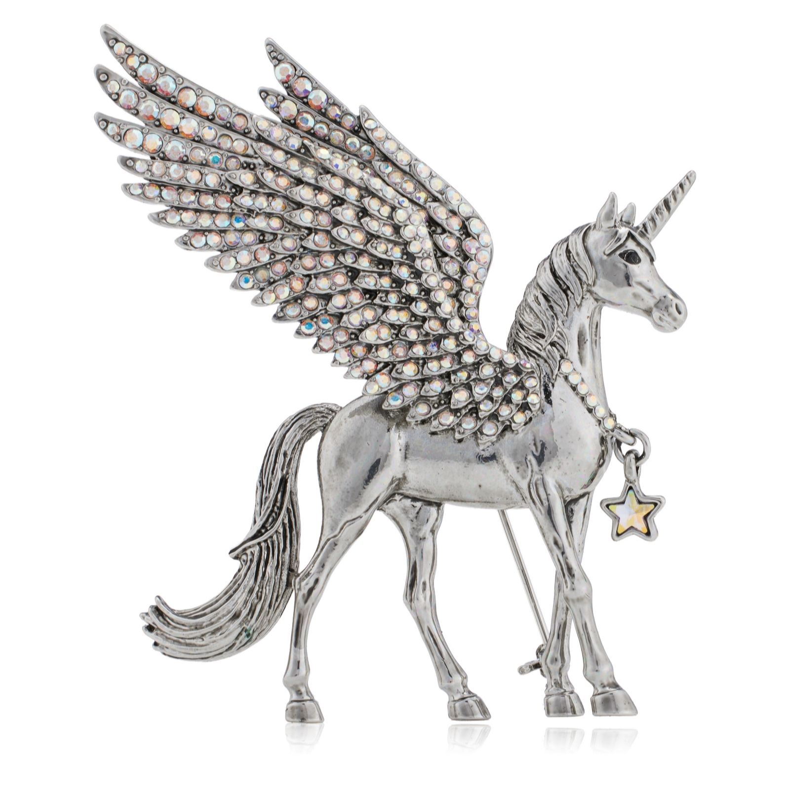 Butler & Wilson Flying Unicorn Brooch
