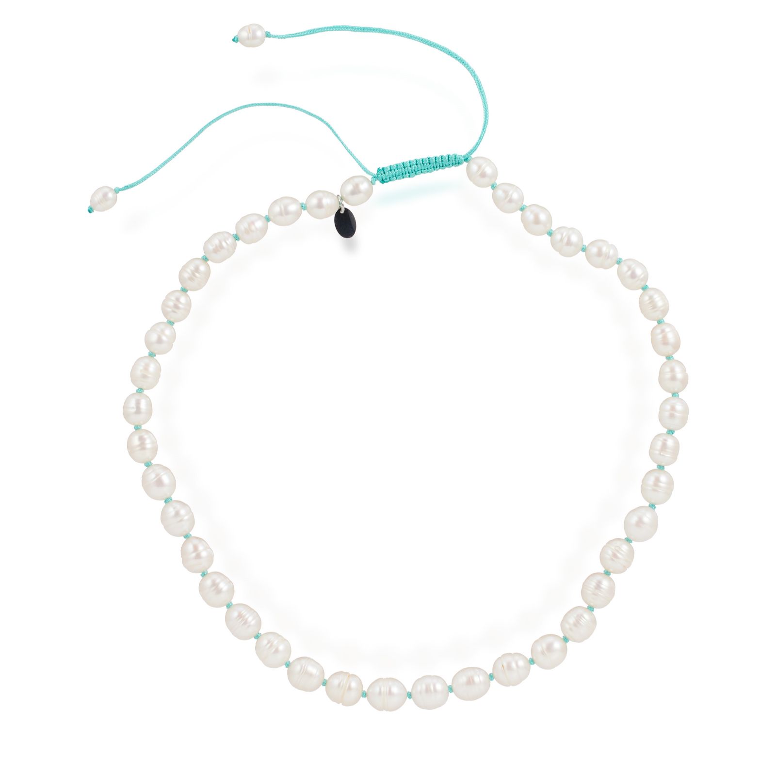 Lara Pearl Fresh Water Oval Pearl Cord Necklace