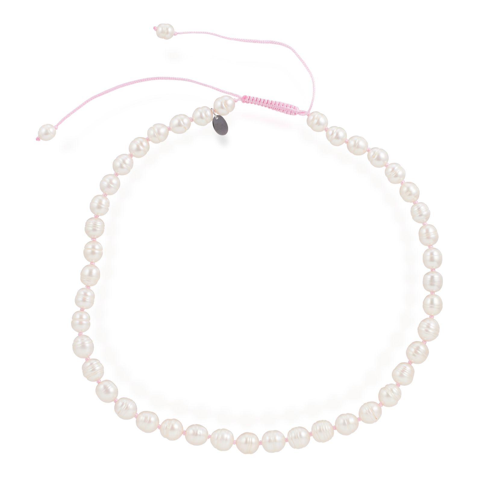 Lara Pearl Fresh Water Oval Pearl Cord Necklace