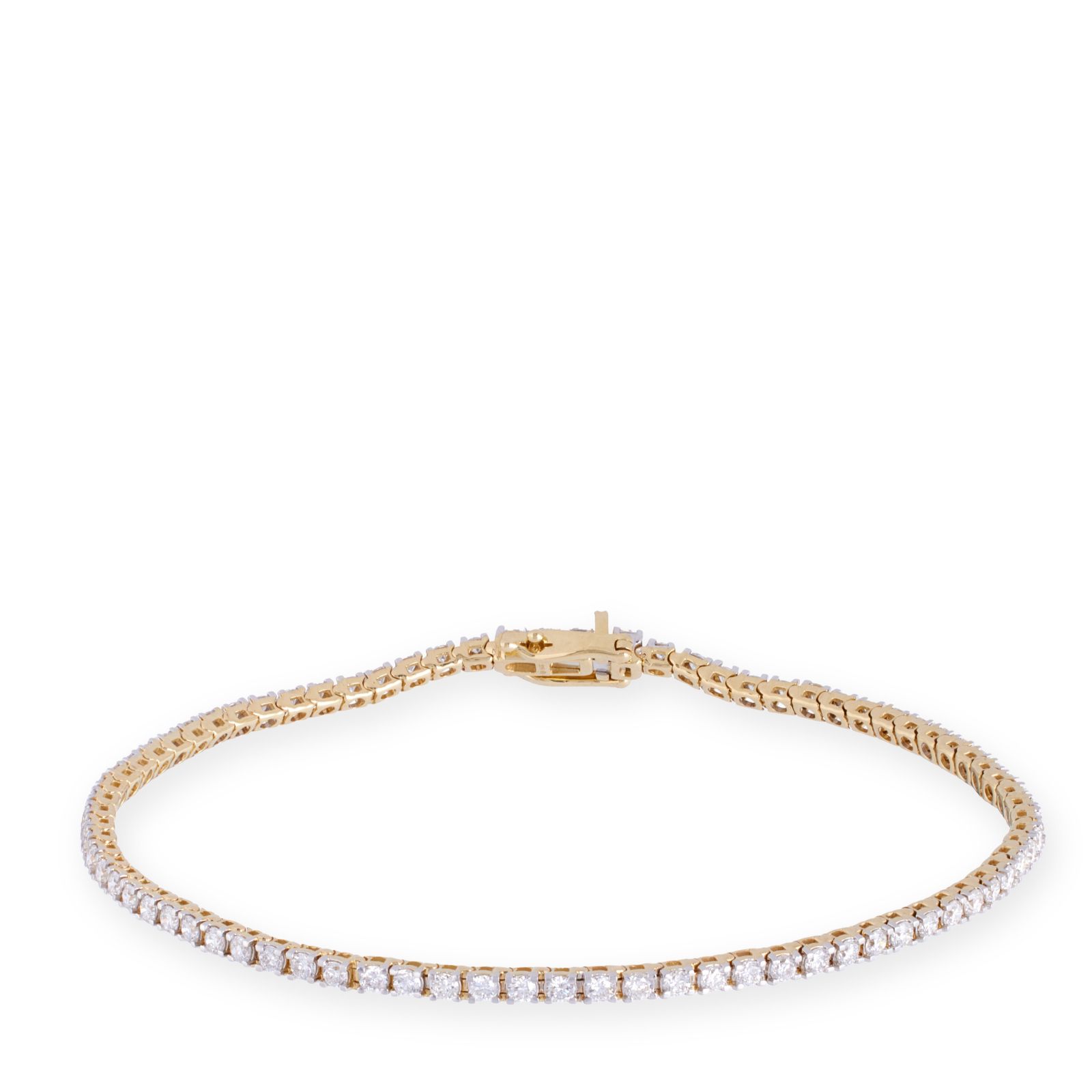 Fire Light 2ct Lab Grown Diamond Tennis Bracelet 9ct Gold