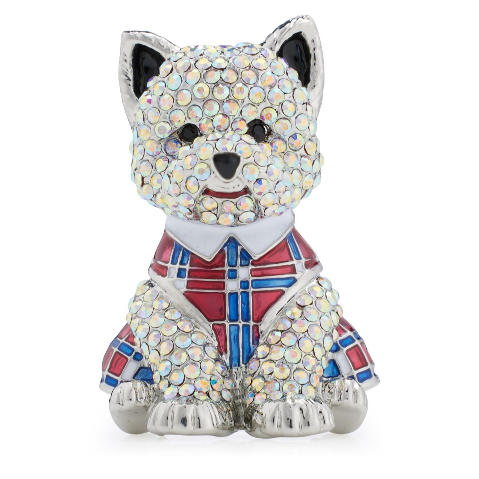 Butler & Wilson Crystal Westie Brooch